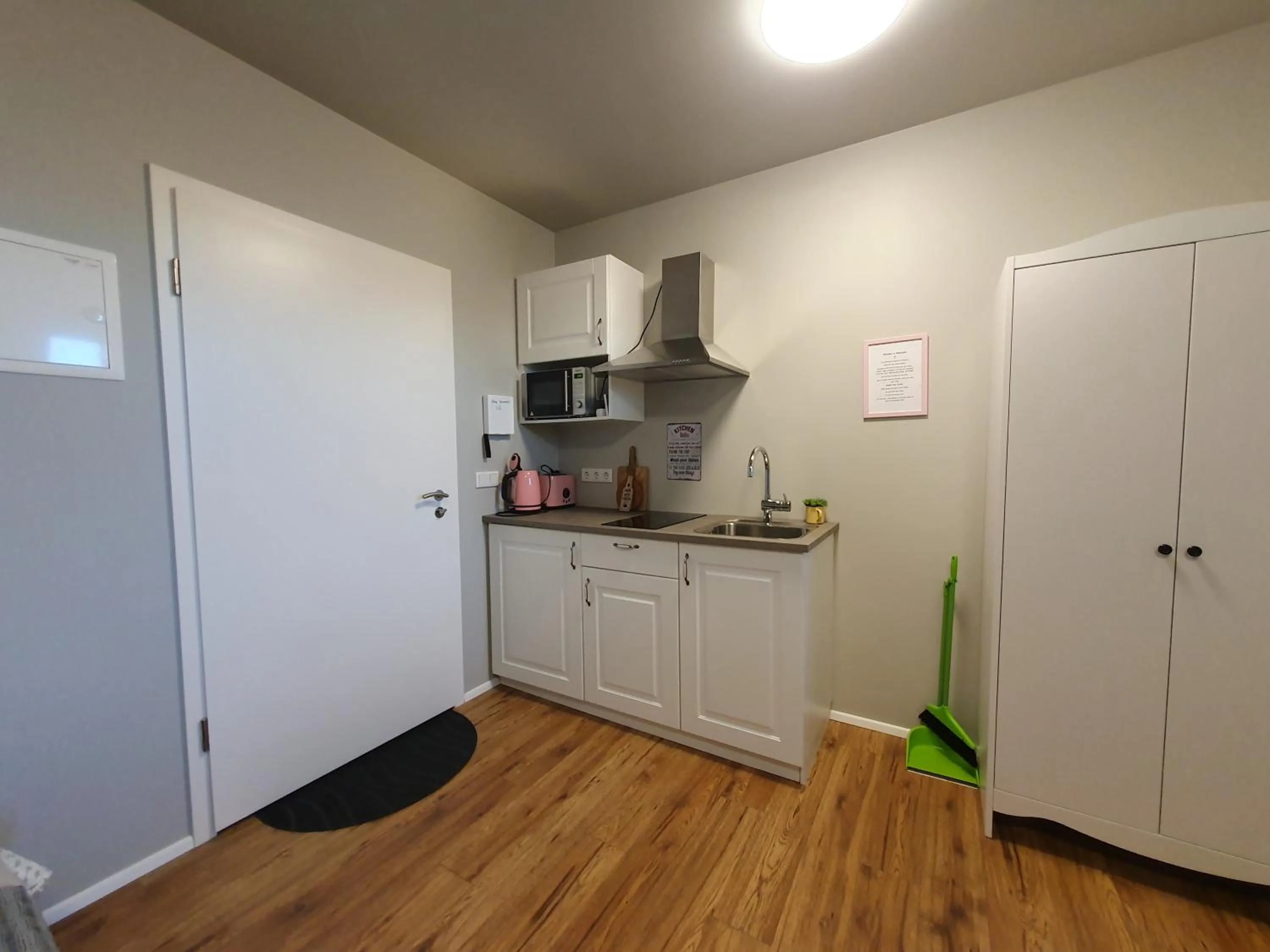 Kitchen or kitchenette in Skálatjörn Guesthouse