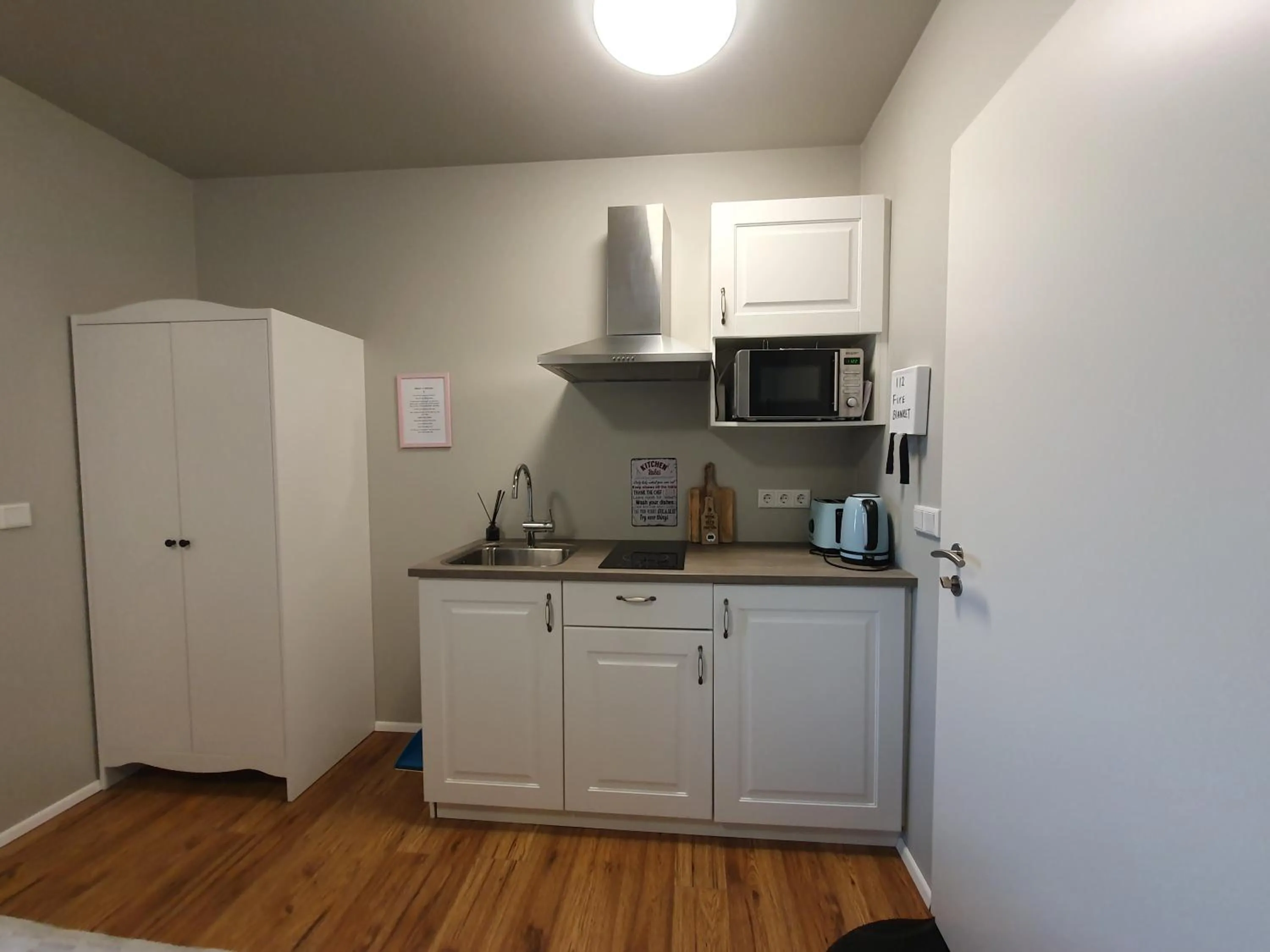 Kitchen or kitchenette in Skálatjörn Guesthouse