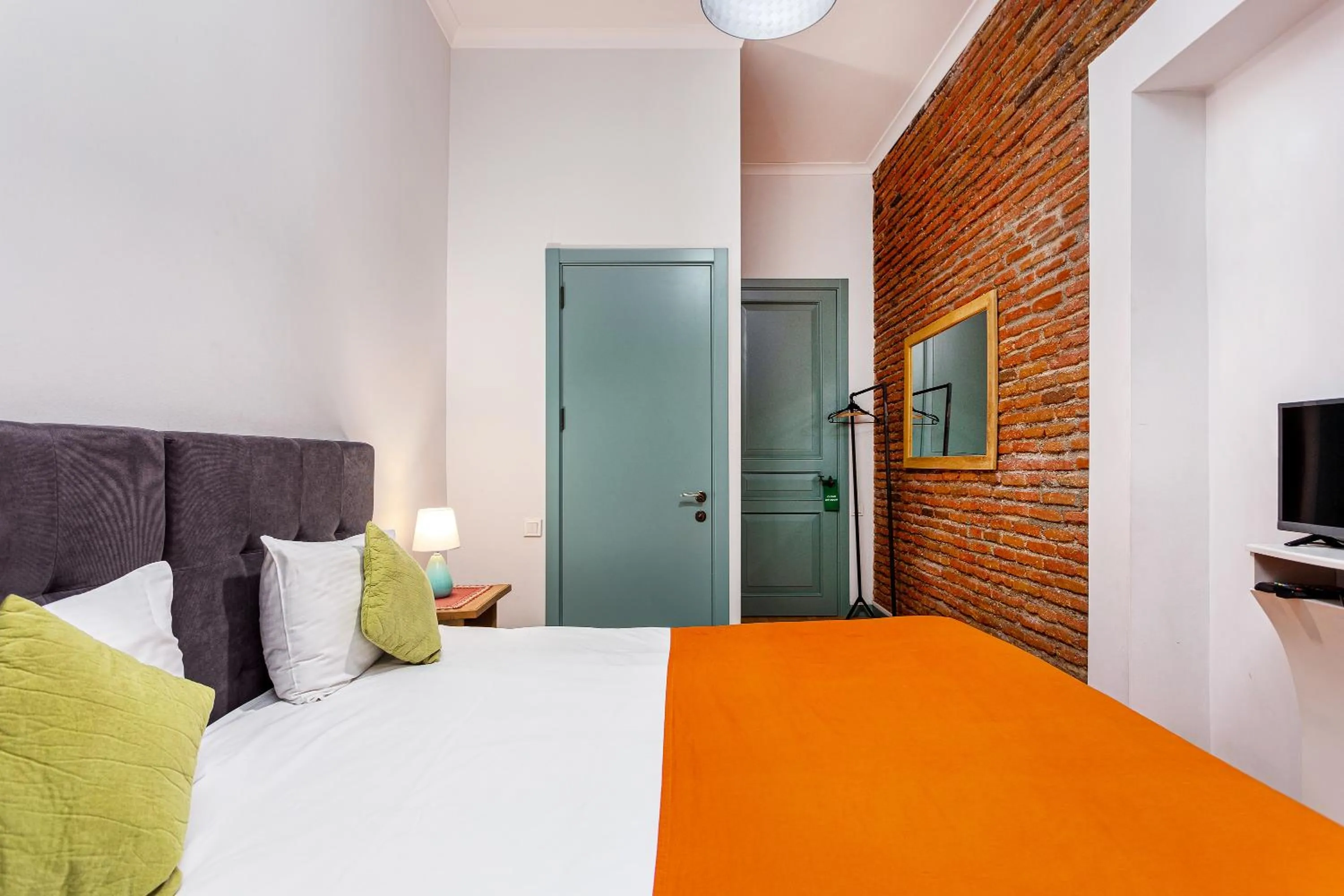 Bed in Ethnograph Hotel old Tbilisi
