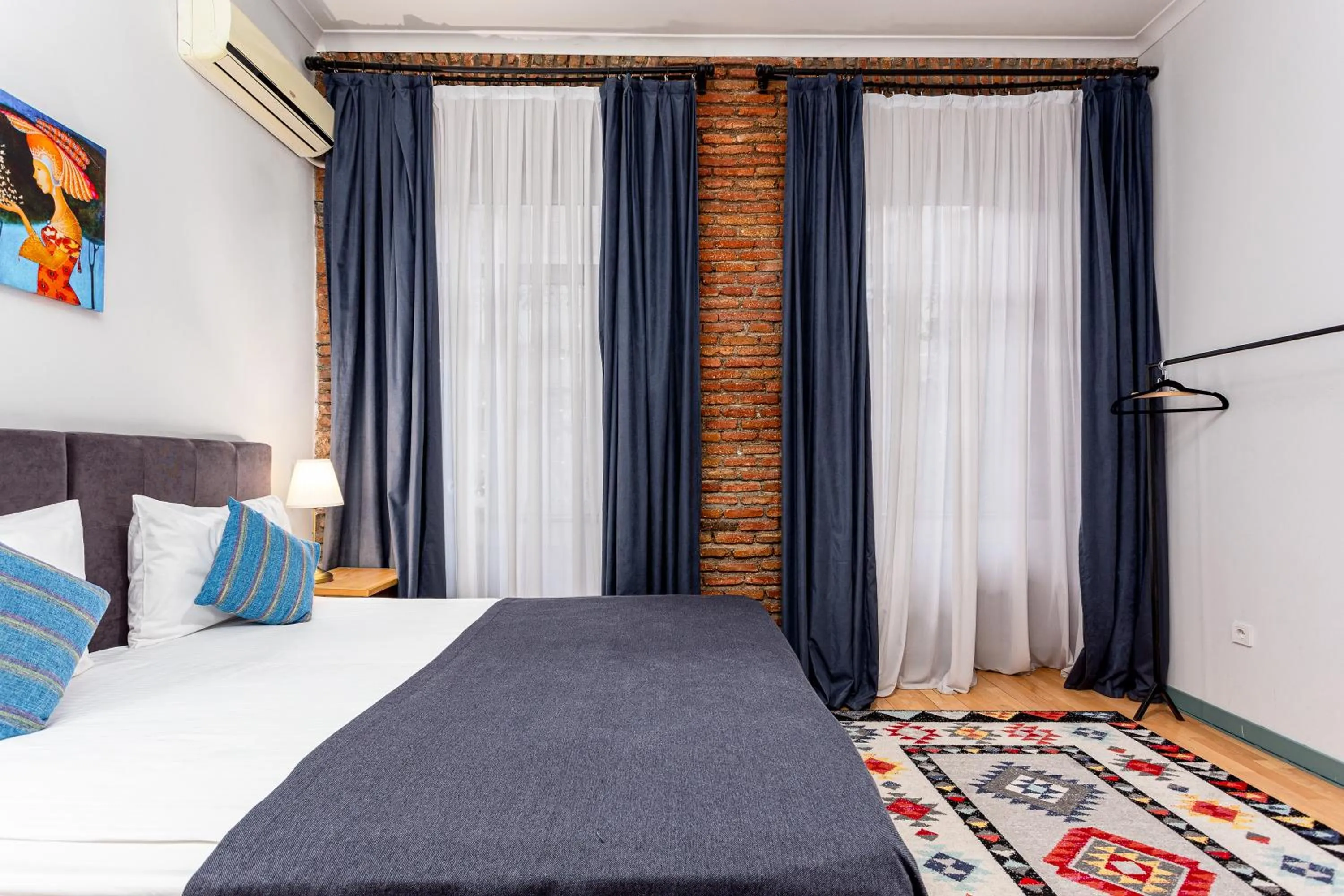 Bed in Ethnograph Hotel old Tbilisi