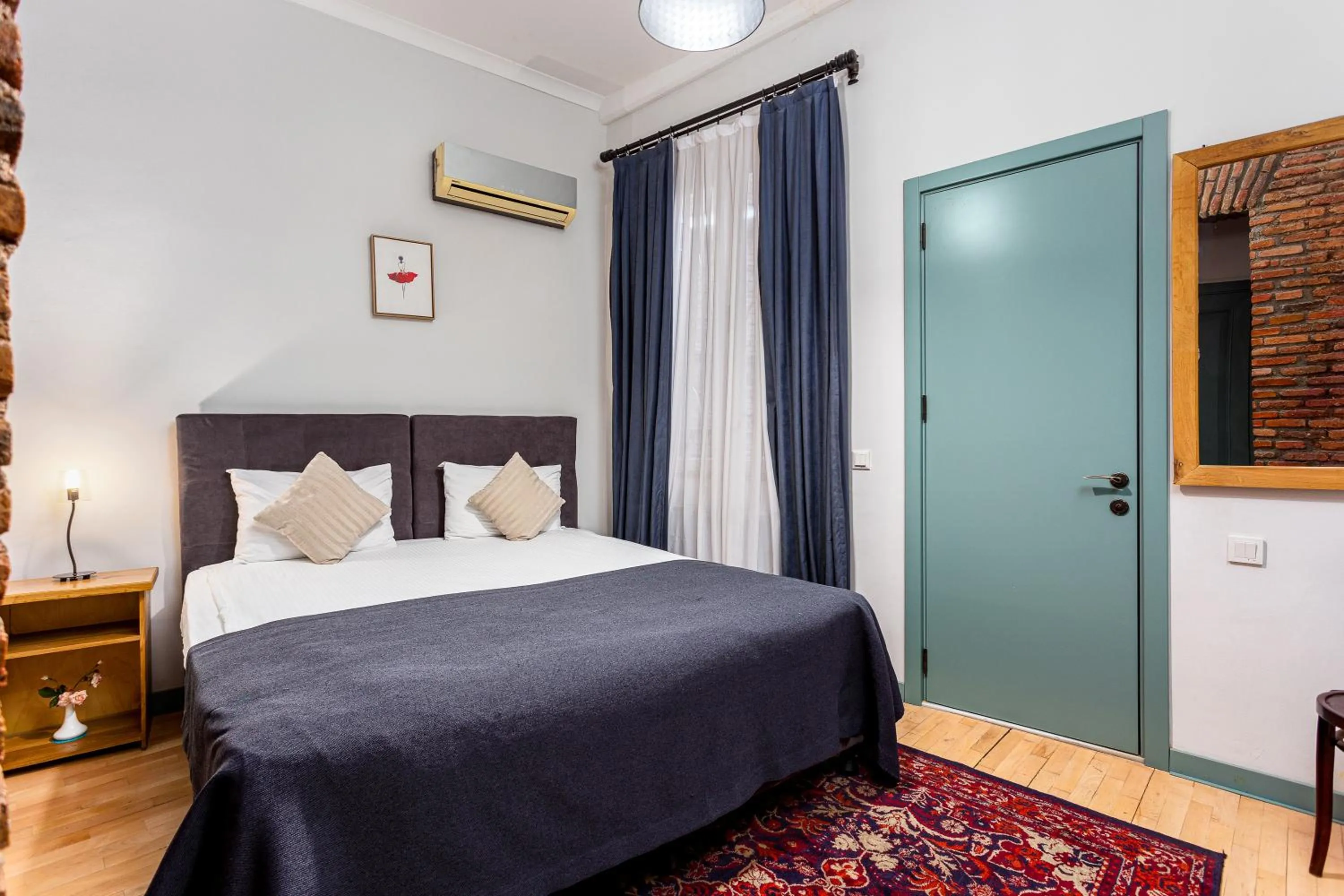 Bed in Ethnograph Hotel old Tbilisi