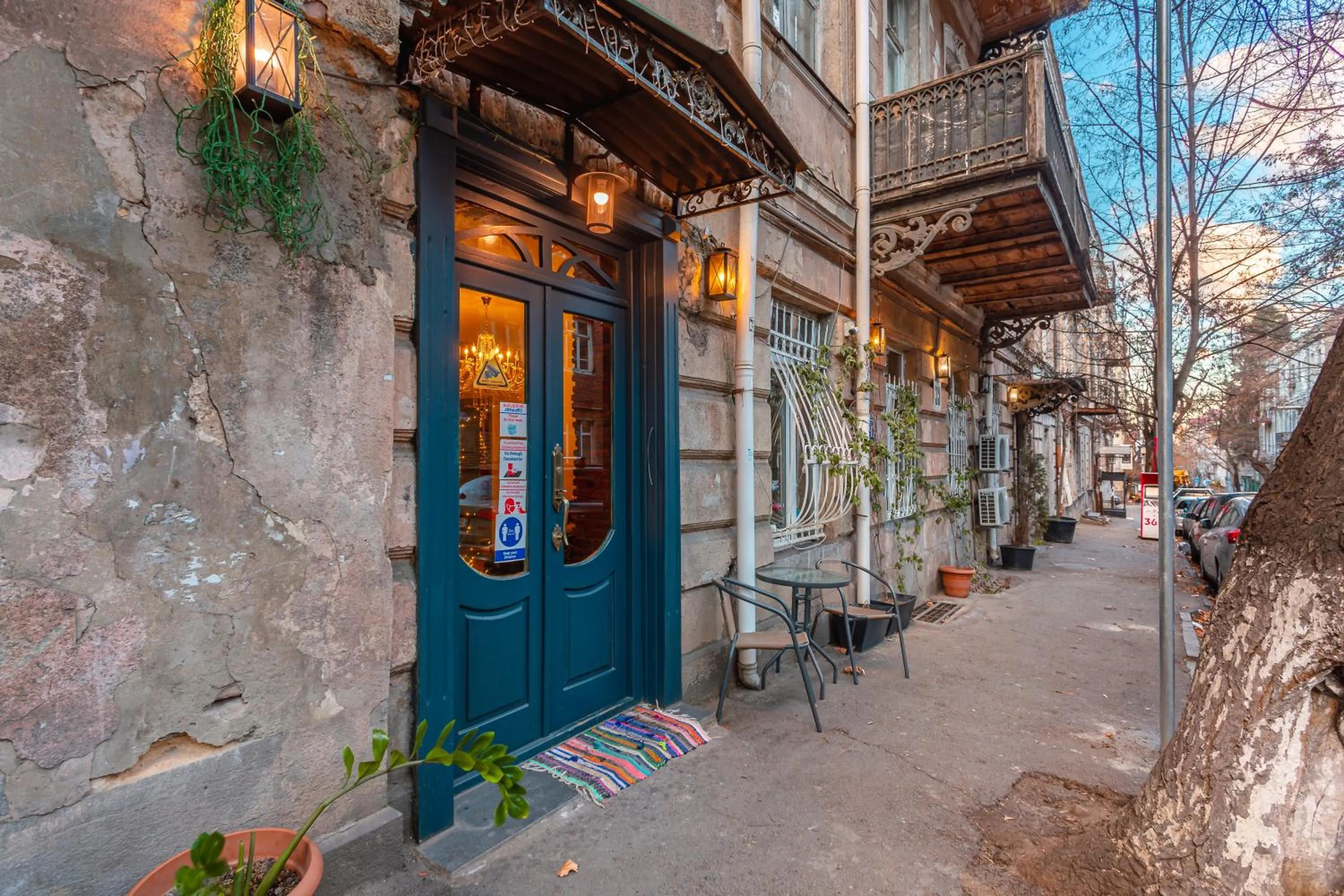 Property building in Ethnograph Hotel old Tbilisi