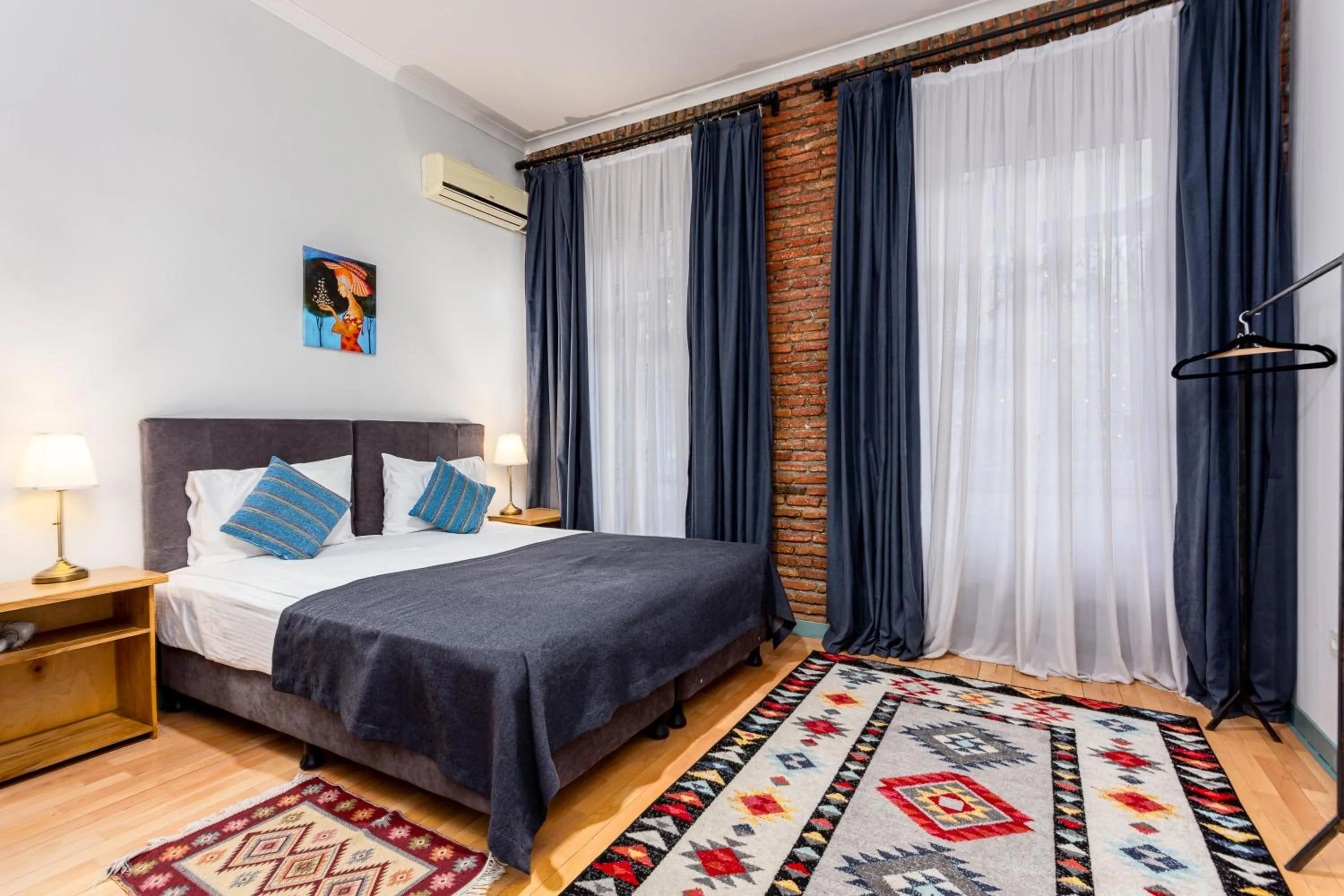 Bed in Ethnograph Hotel old Tbilisi