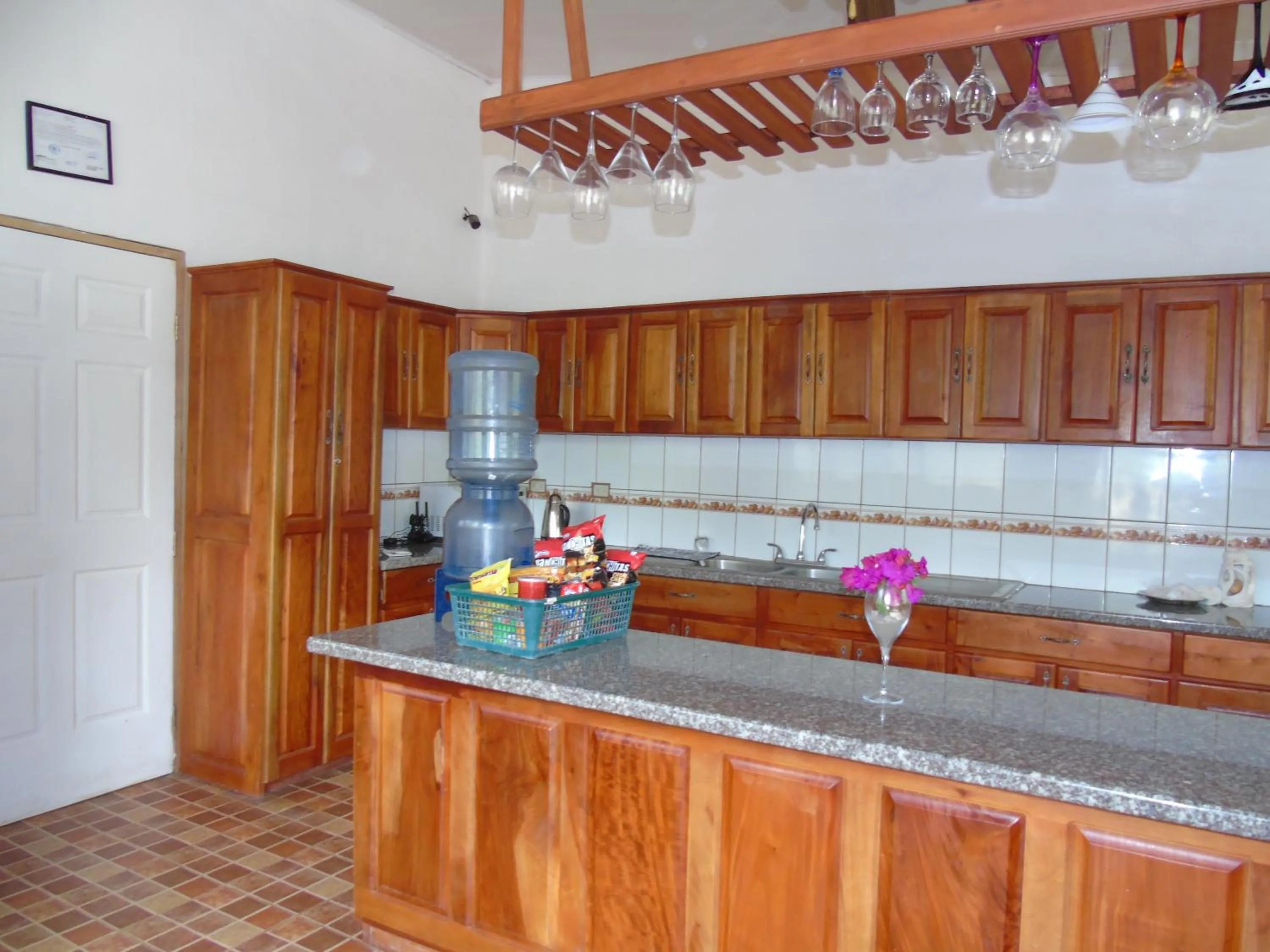 Kitchen or kitchenette in Hostal Villas Mexico