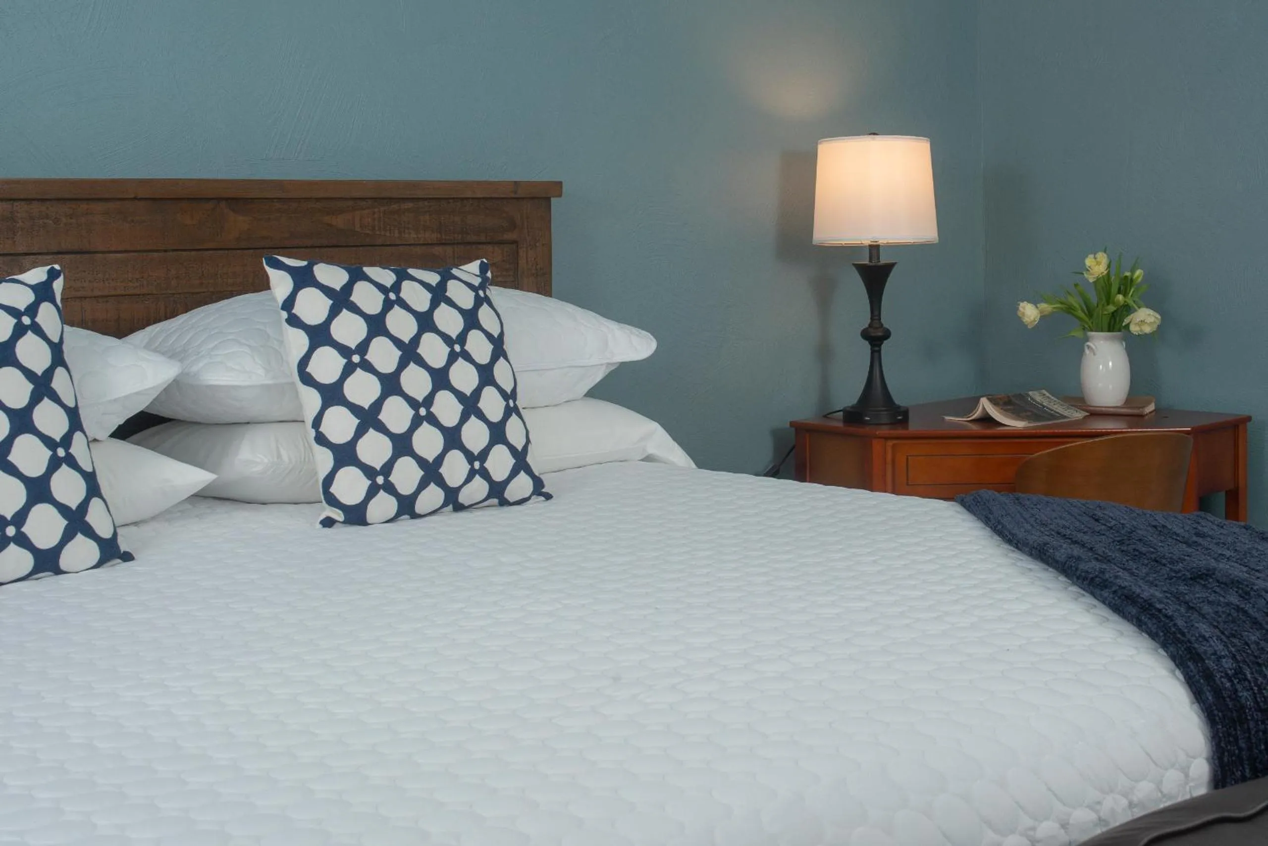 Bed in The Lodge at Moosehead Lake