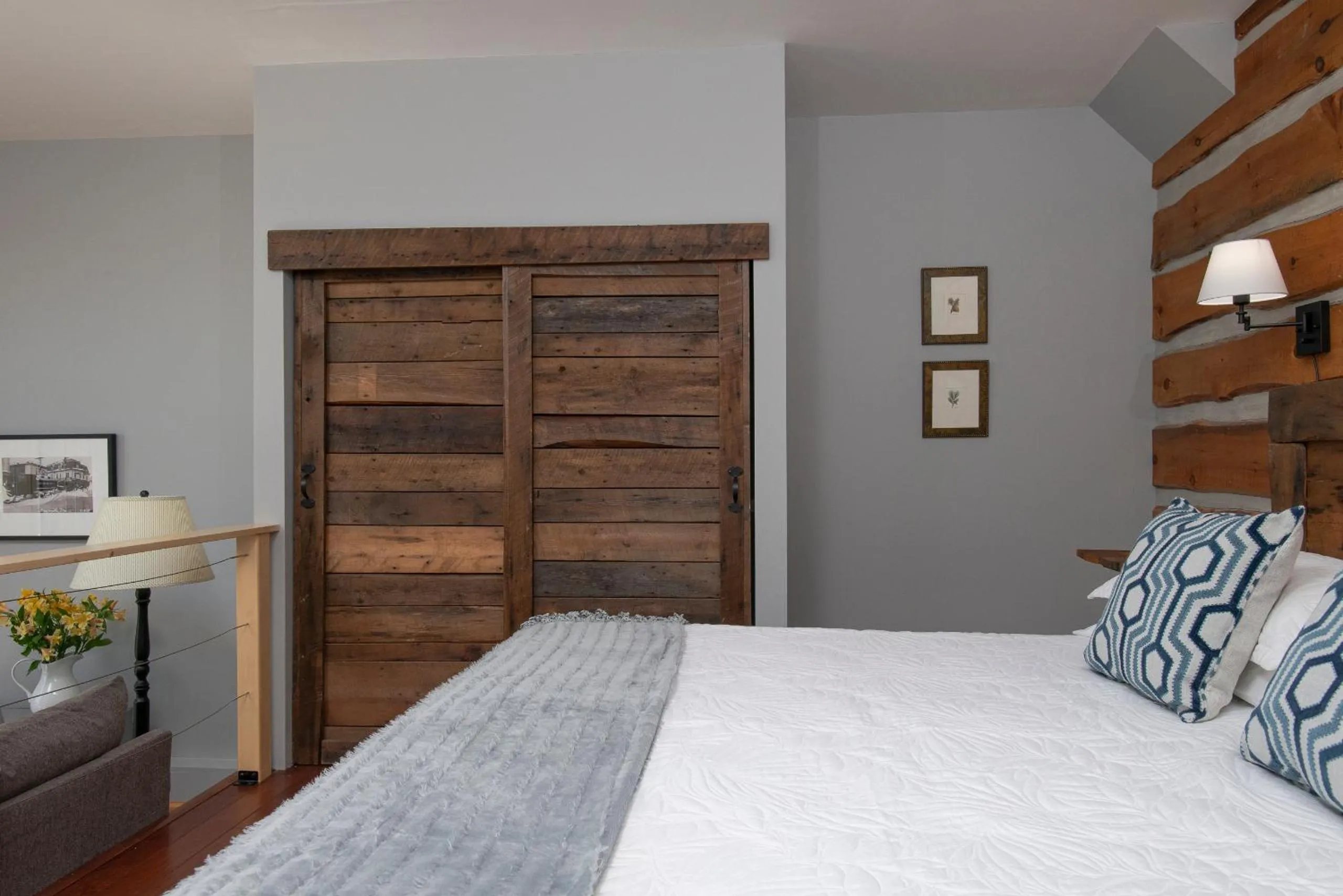 Bed in The Lodge at Moosehead Lake