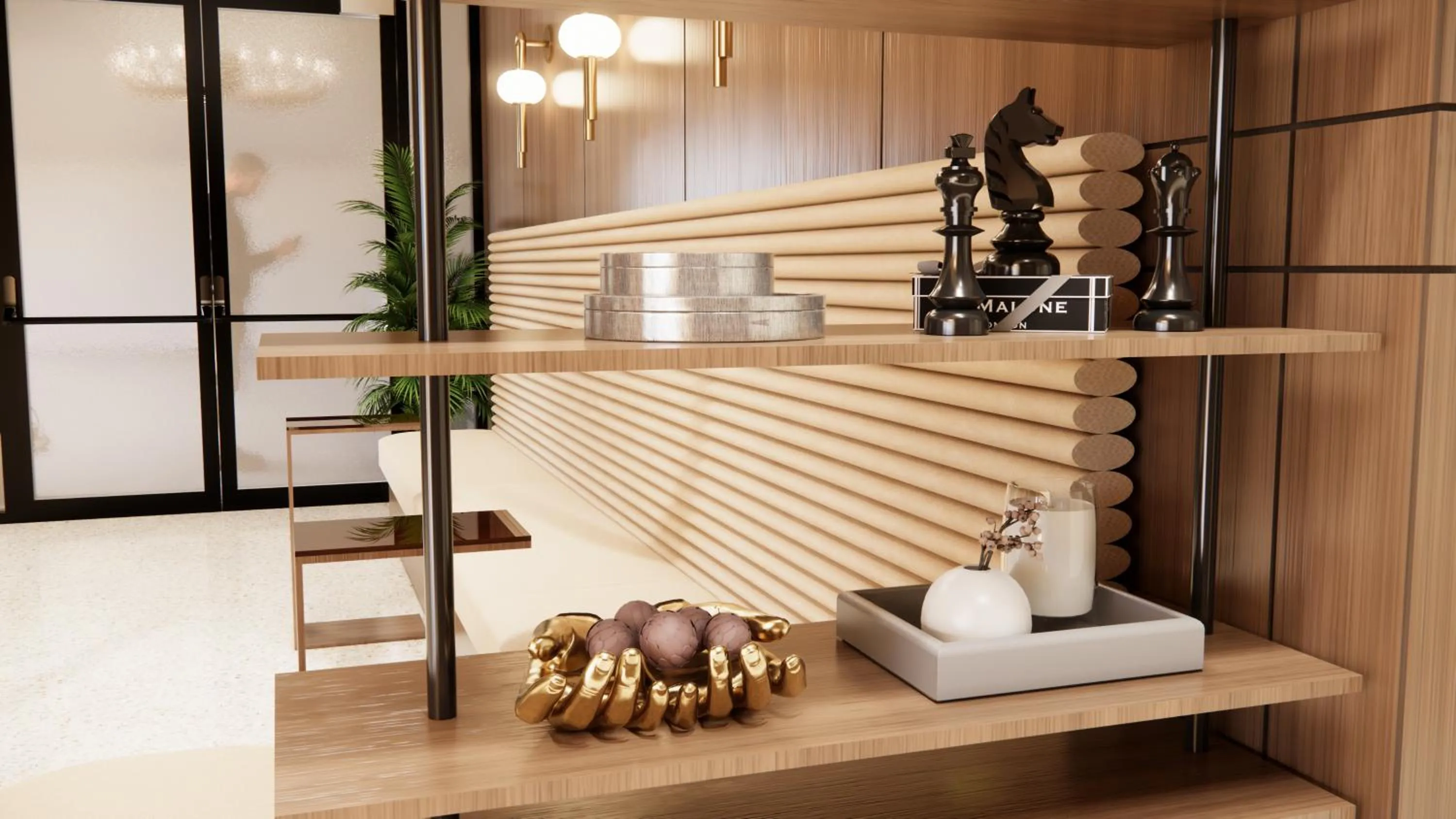 Lobby or reception in Kins Hotel