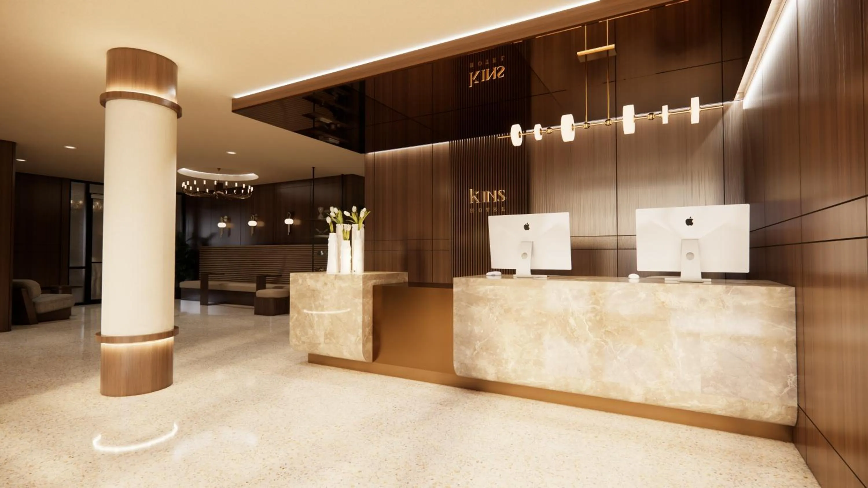 Lobby or reception in Kins Hotel