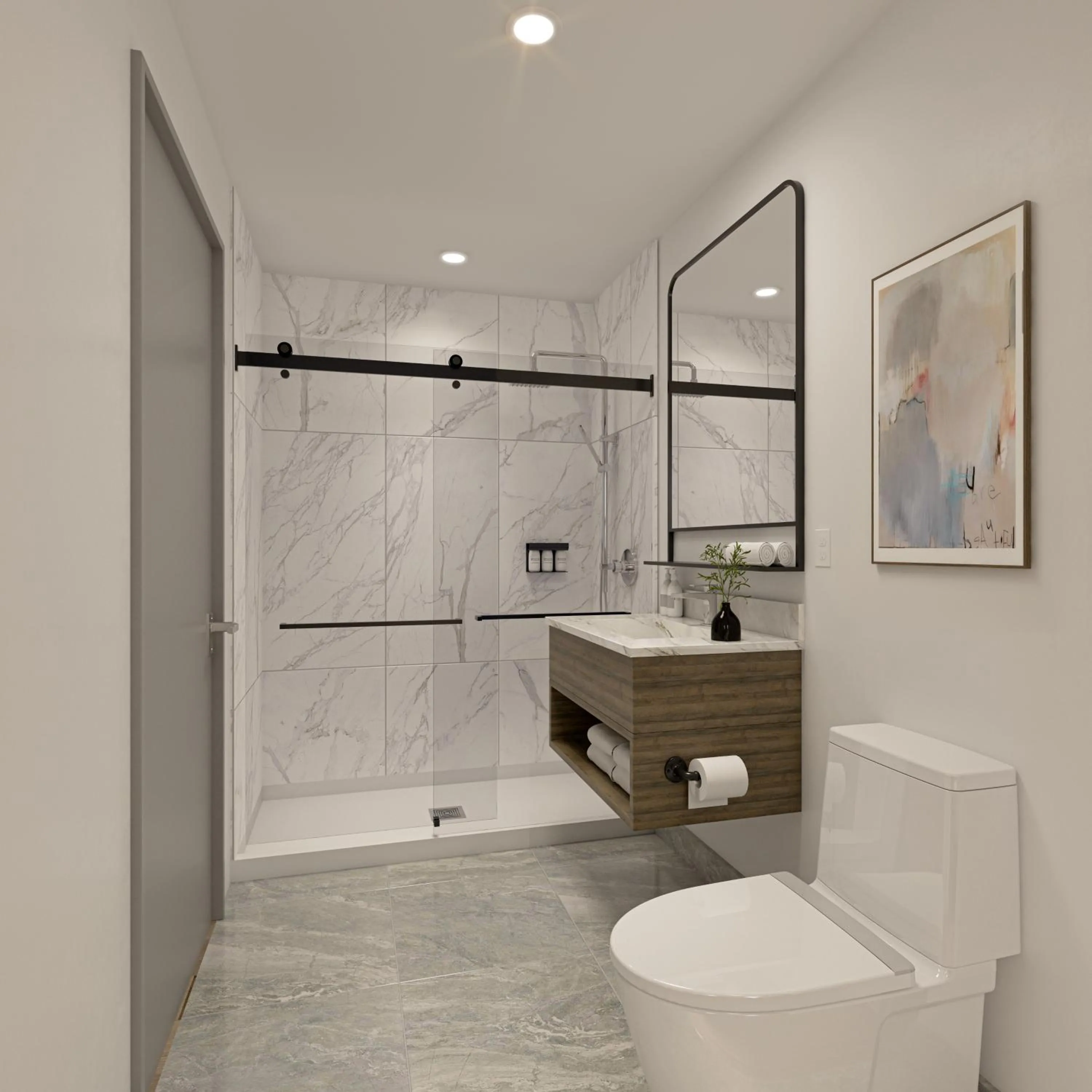 Shower in Kins Hotel