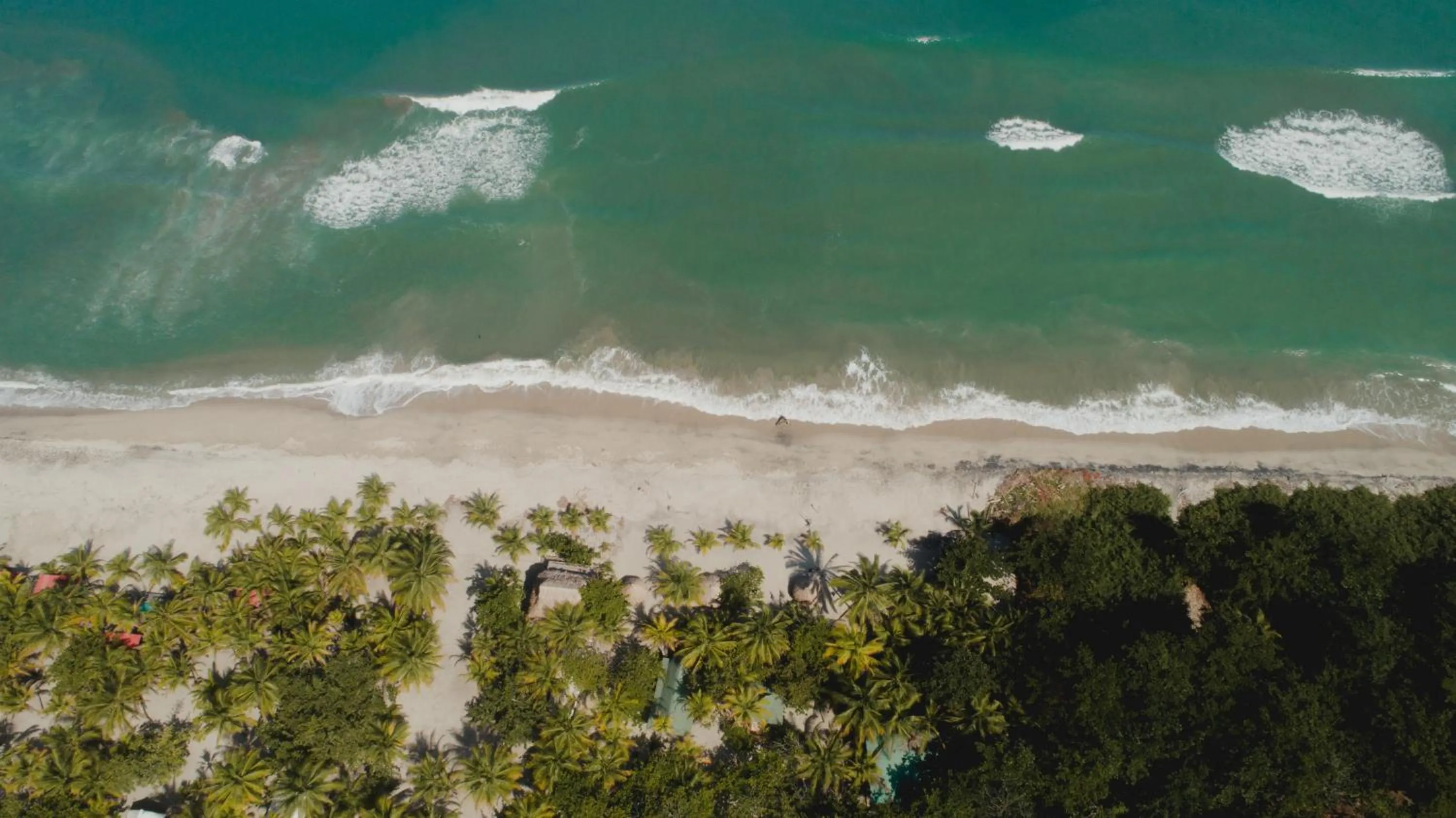 Bird's eye view in La Mar de Bien Tayrona
