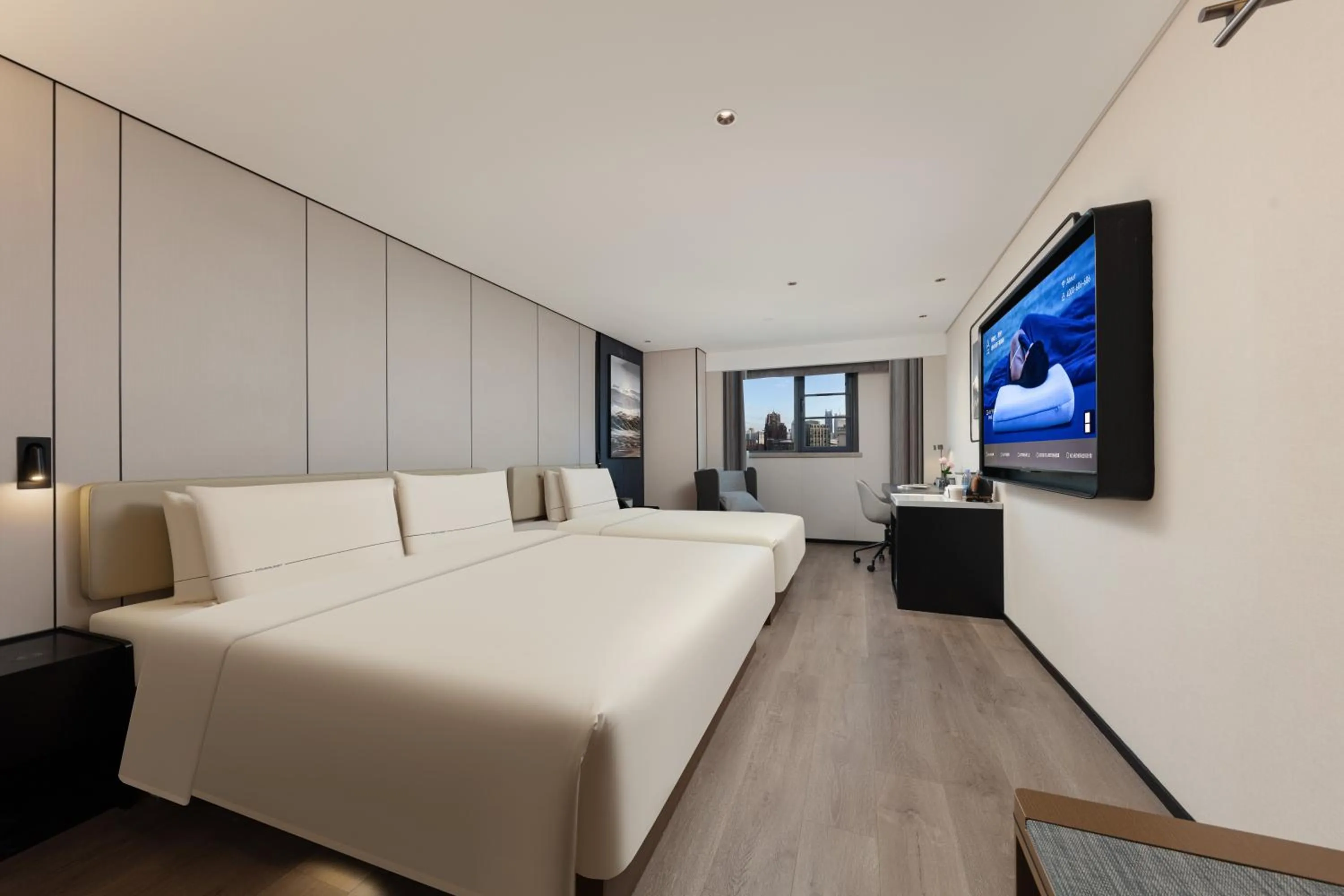TV and multimedia, Bed in Atour Hotel People's Square Metro Station Shanghai