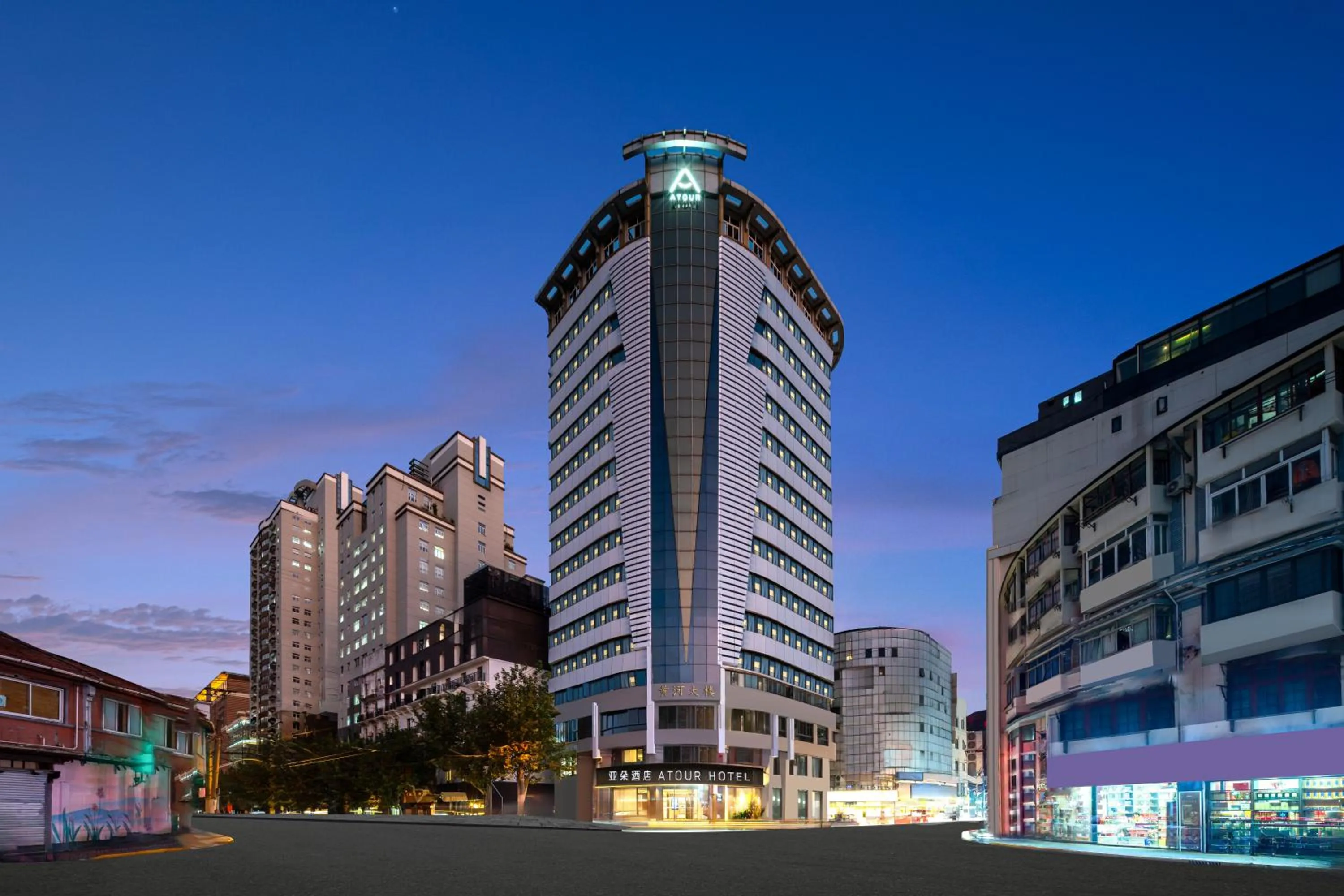 Property building in Atour Hotel People's Square Metro Station Shanghai