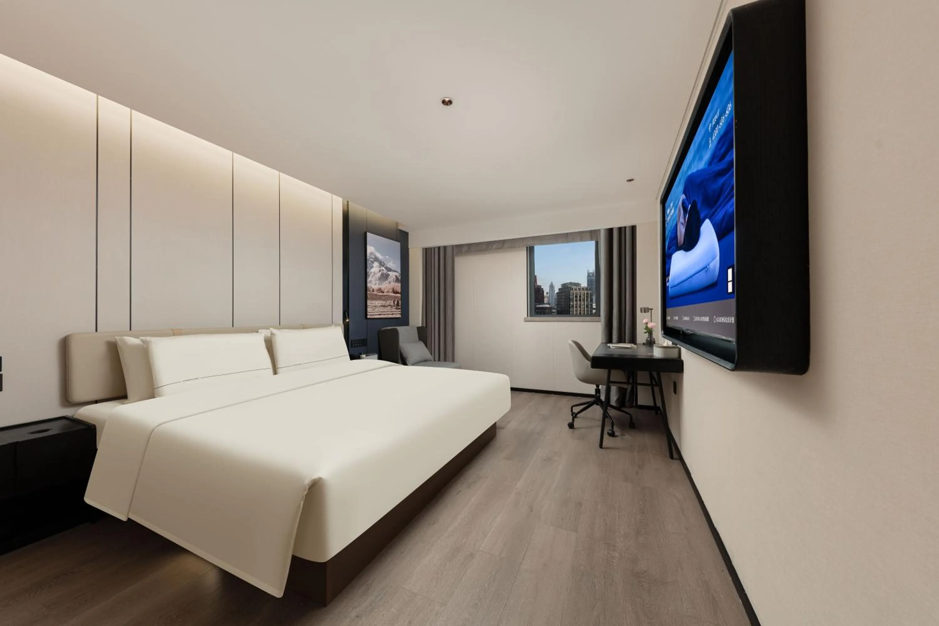 Bed in Atour Hotel People's Square Metro Station Shanghai