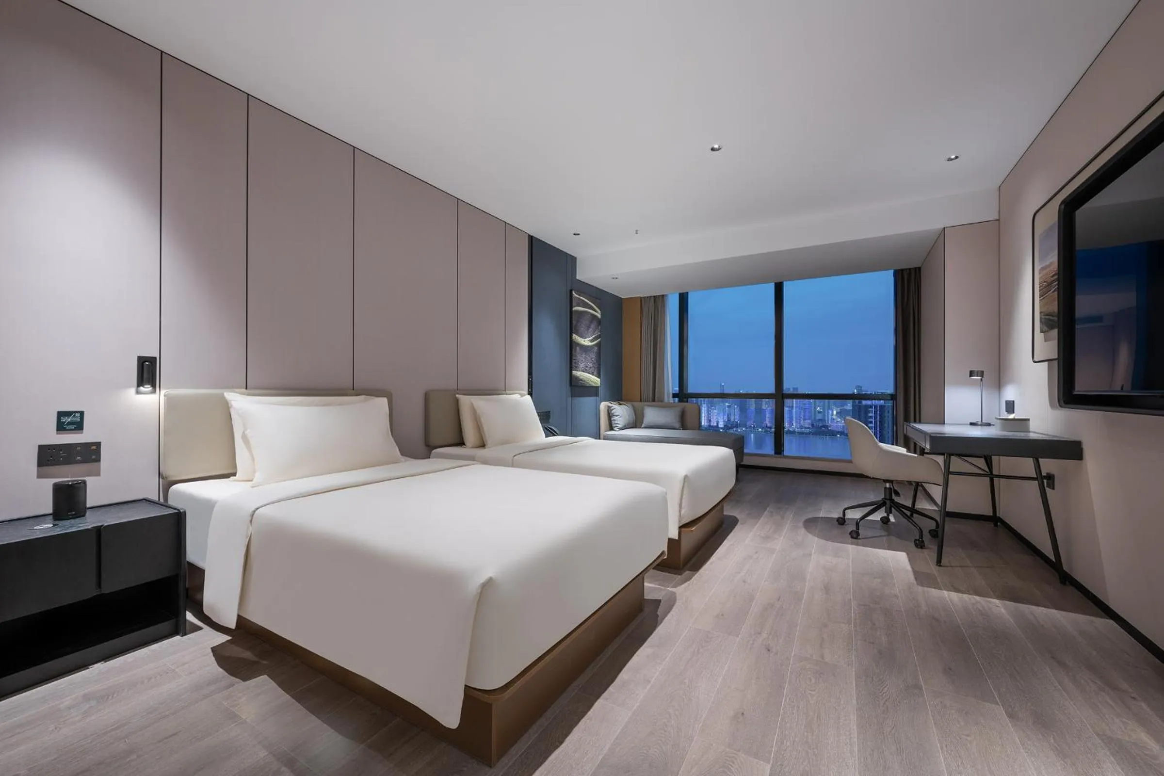 TV and multimedia, Bed in Atour Hotel Wuhan Riverview Jianghan Road Pedestrian Street