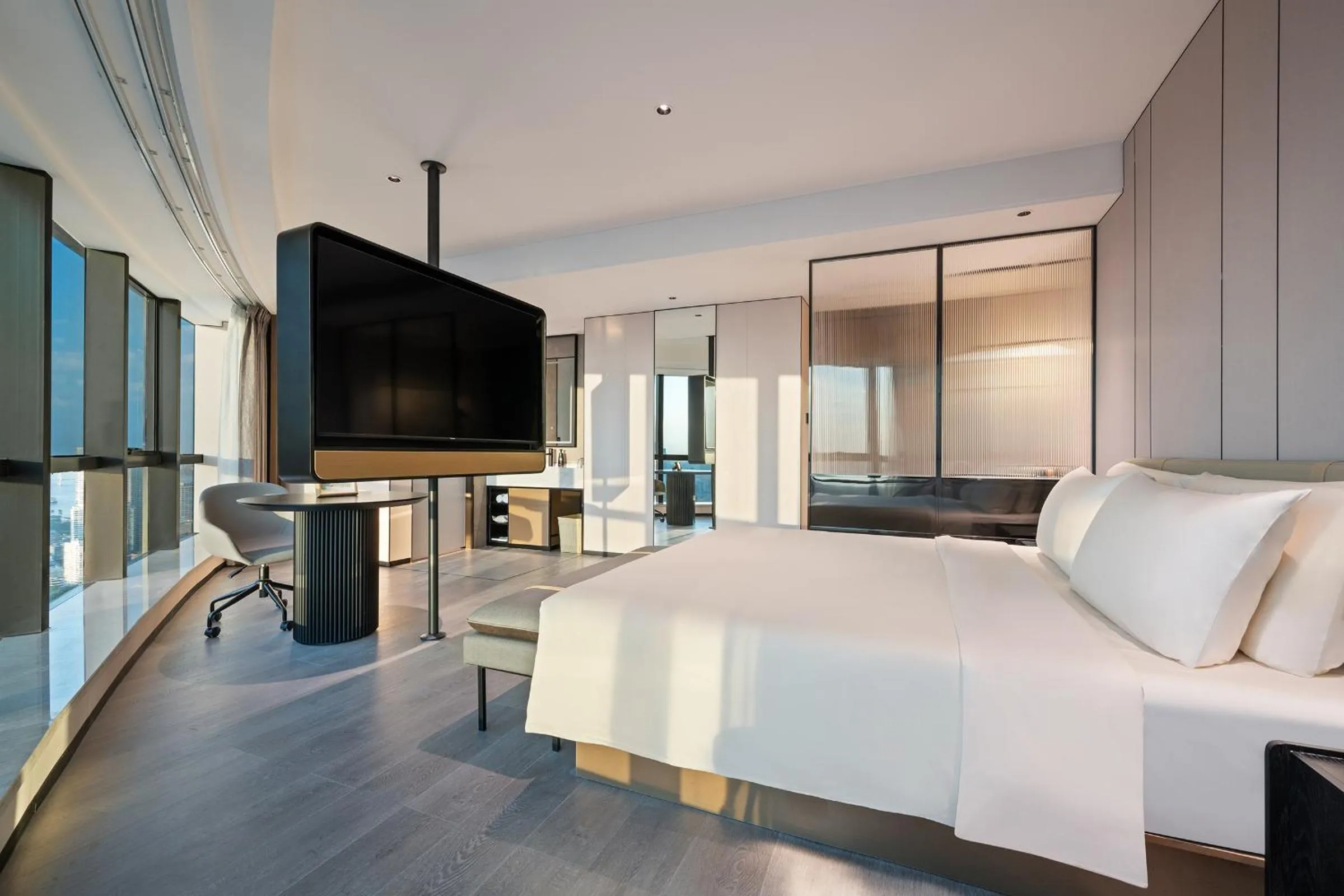 Bedroom, Bed in Atour Hotel Wuhan Riverview Jianghan Road Pedestrian Street