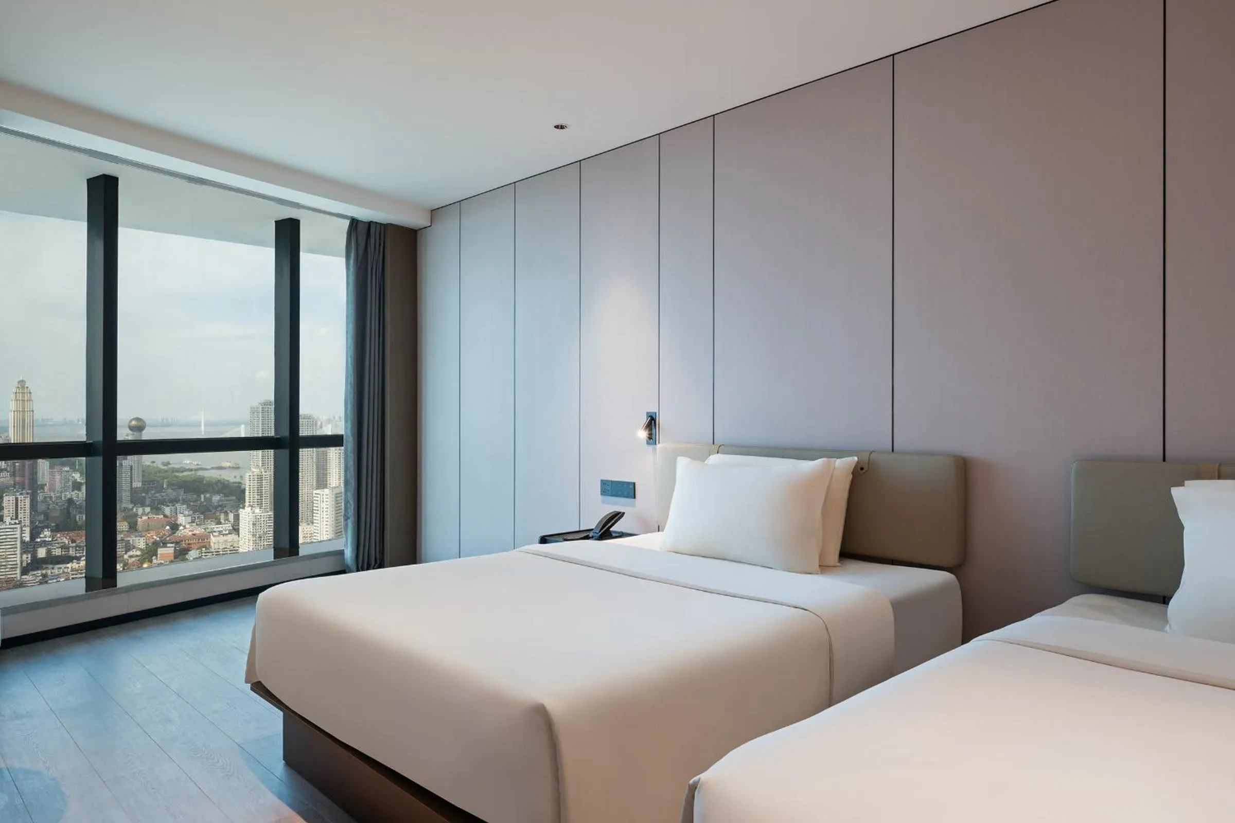 Bedroom, Bed in Atour Hotel Wuhan Riverview Jianghan Road Pedestrian Street