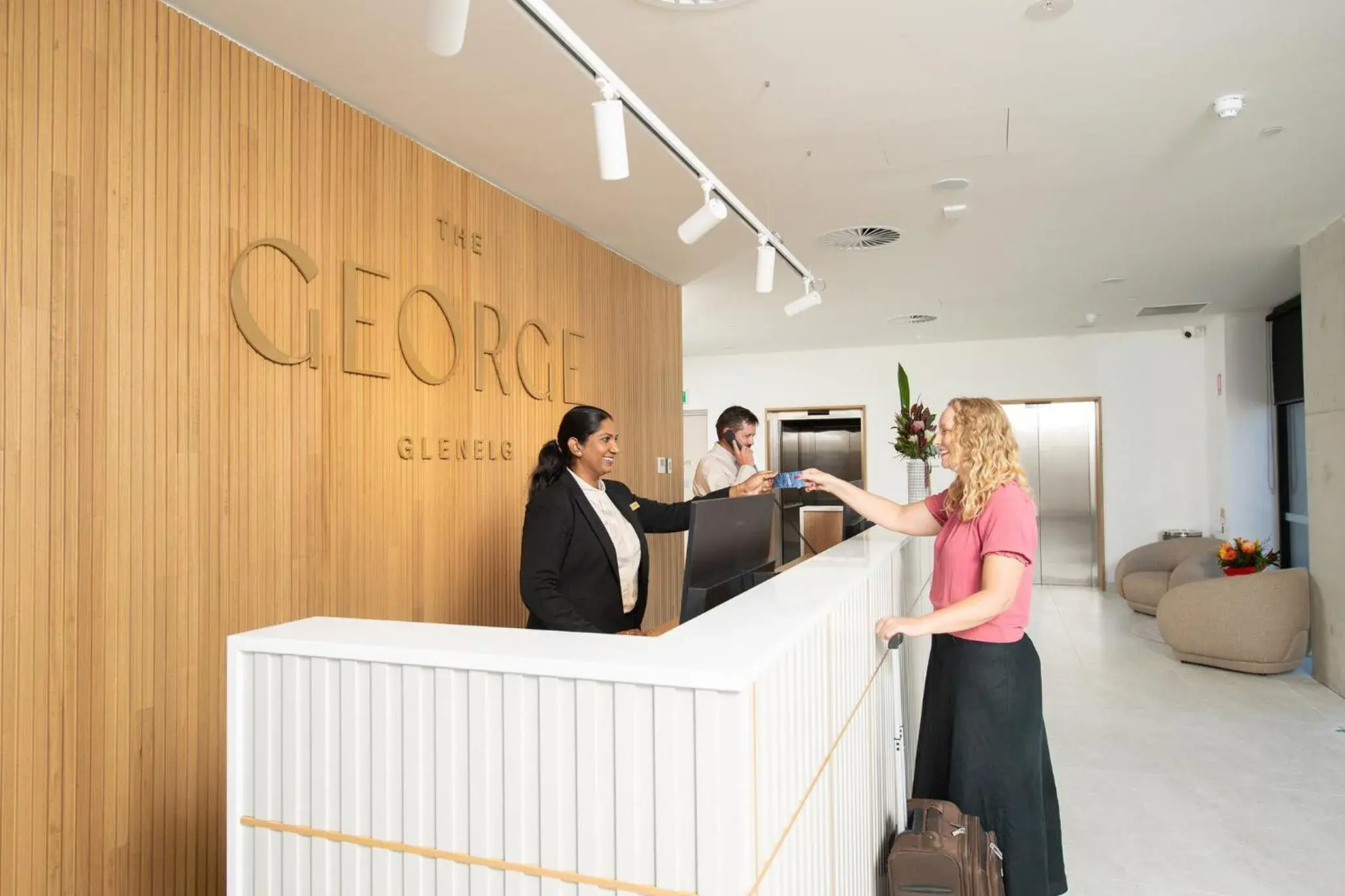 Lobby or reception in The George Lobby or reception in The George