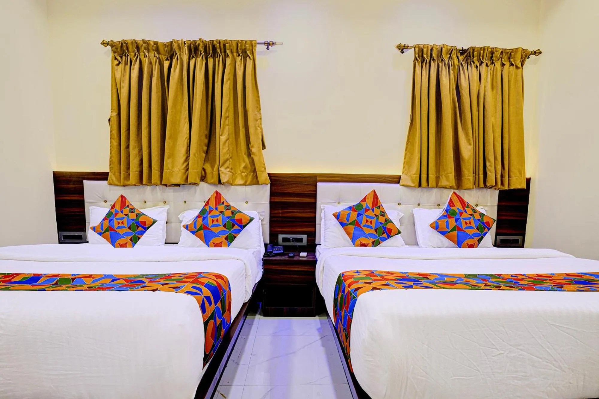 Bed in FabHotel Majestic Crest