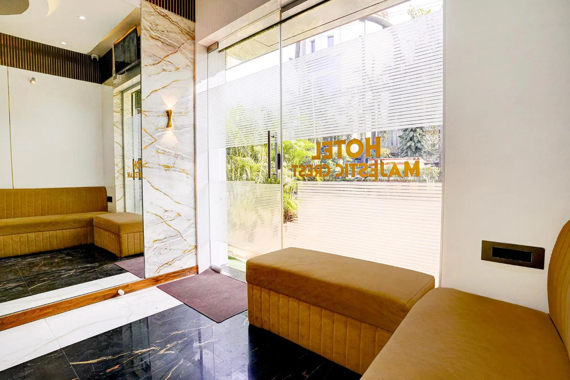 Seating area in FabHotel Majestic Crest