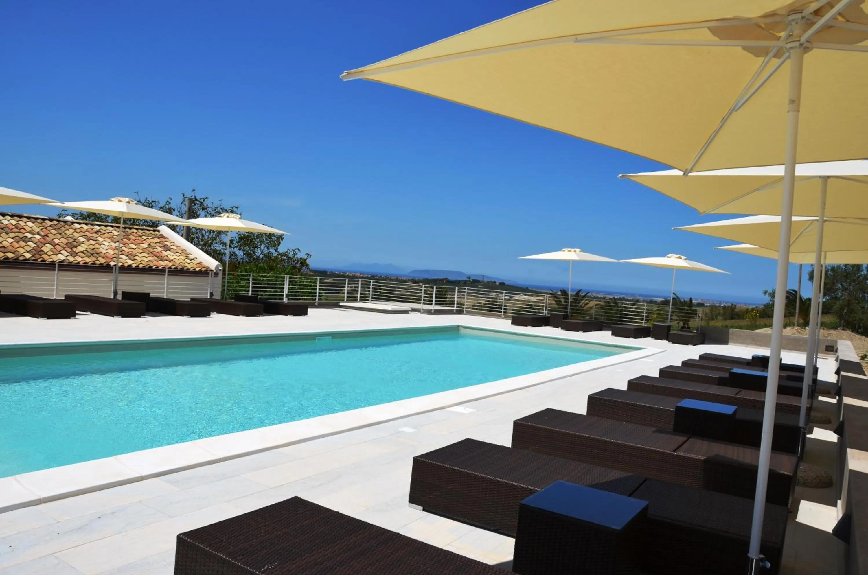 Pool view in Firriato Hospitality - Baglio Sorìa