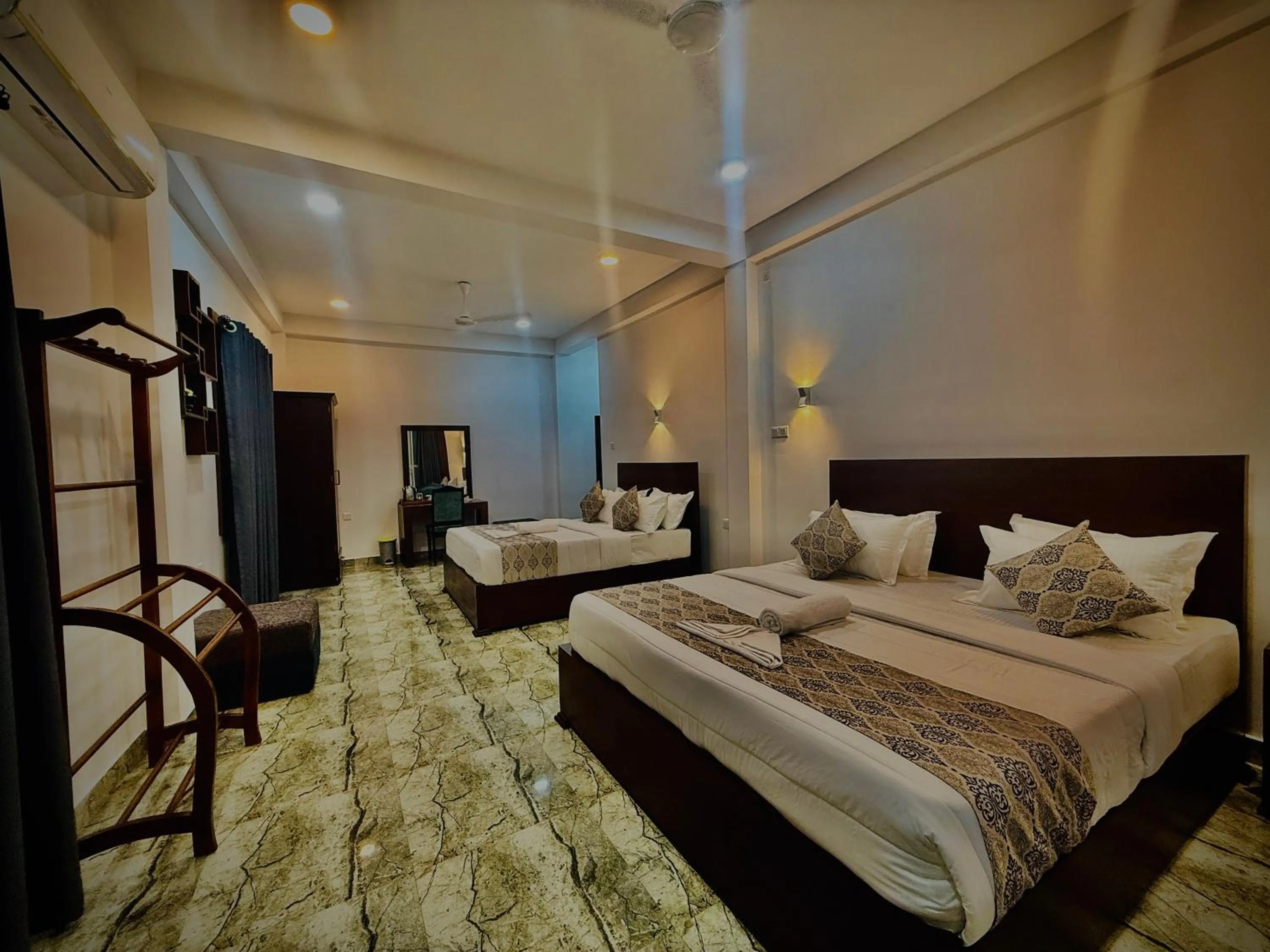 Bed in Aloe Transit Hotel