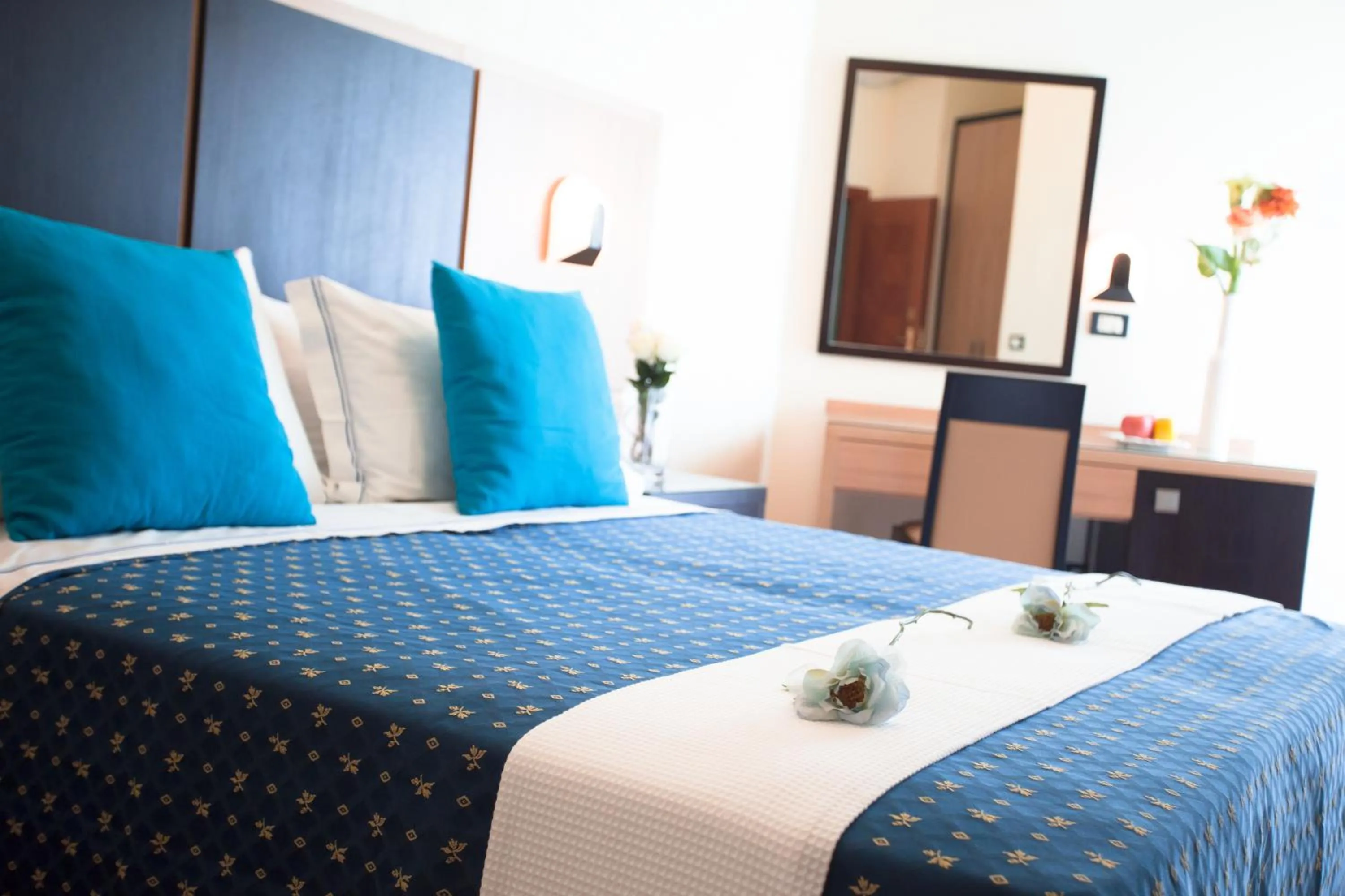 Decorative detail, Bed in Hotel Verona