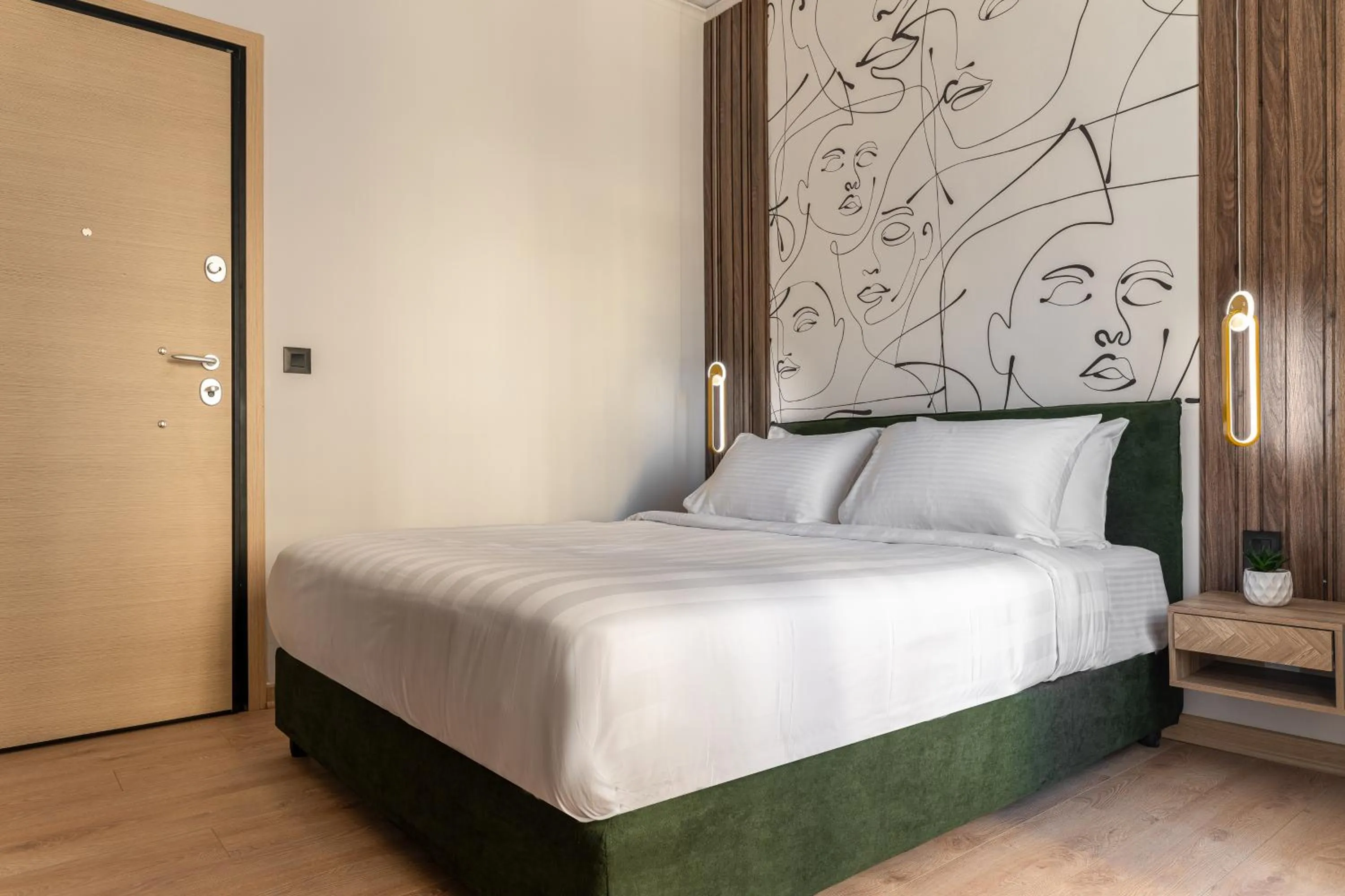 Bed in Phalerus Suites