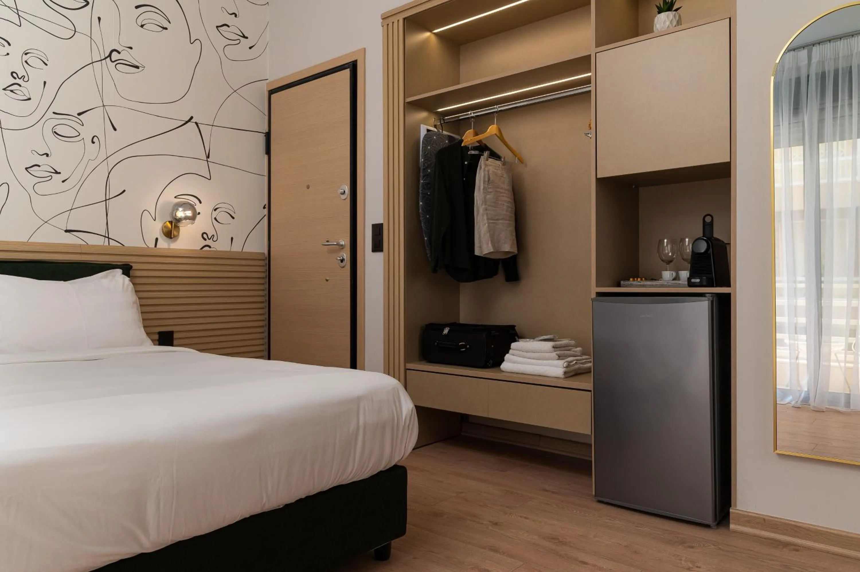 Bed in Phalerus Suites