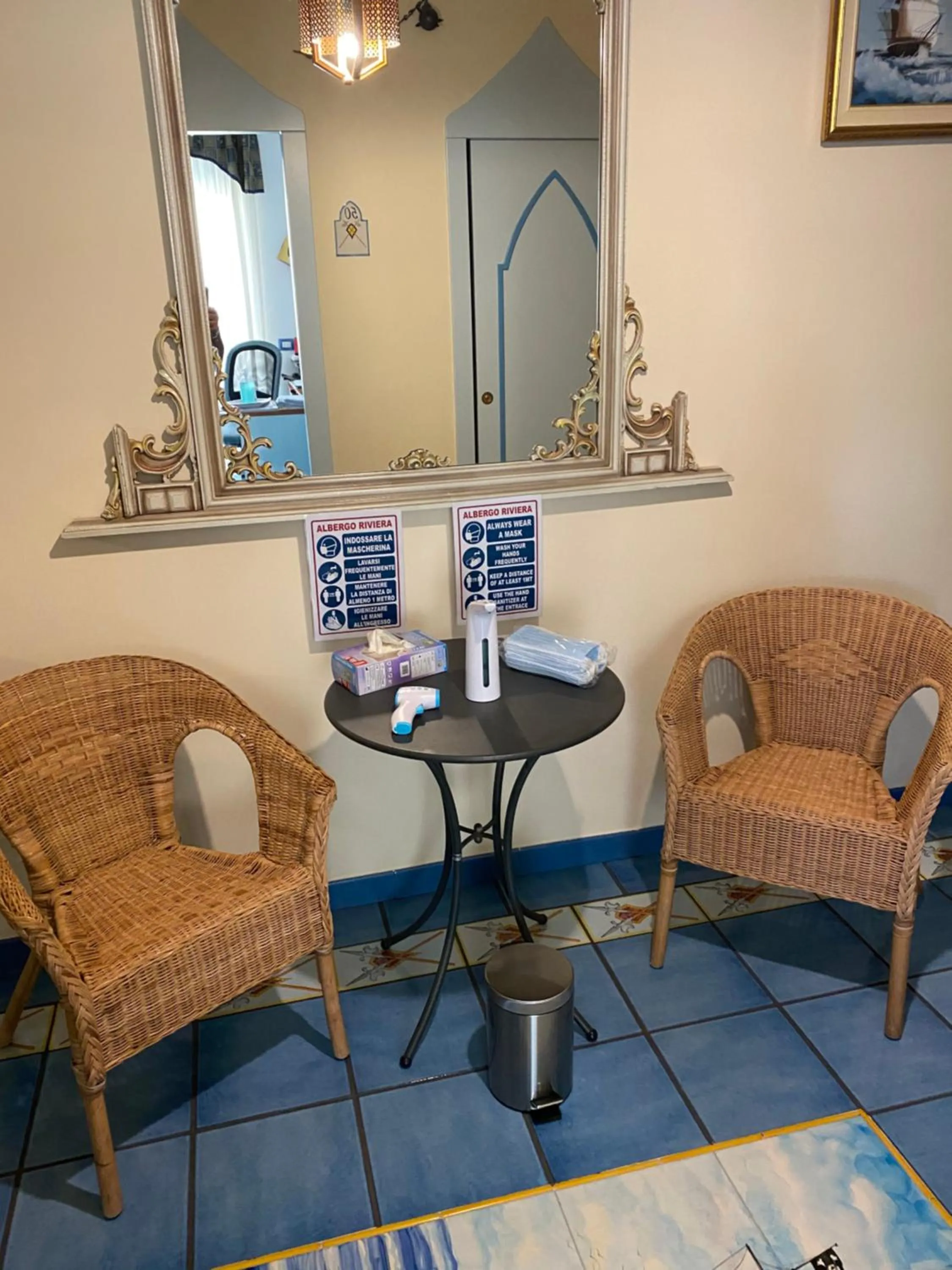 Lobby or reception in Riviera B&B Rooms