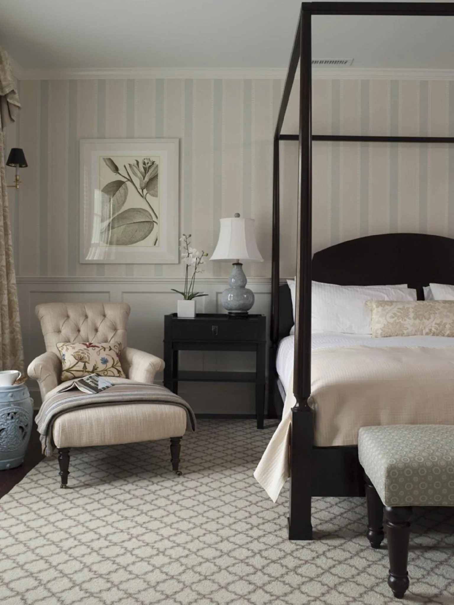 Seating area, Bed in The White Hart