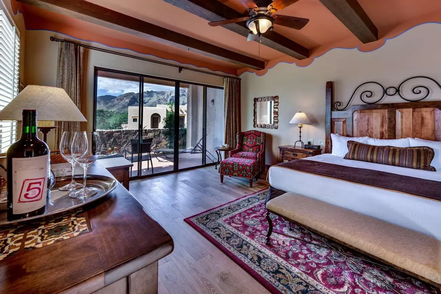 Bedroom, Bed in Hacienda del Sol Guest Ranch Resort Bedroom, Bed in Hacienda del Sol Guest Ranch Resort