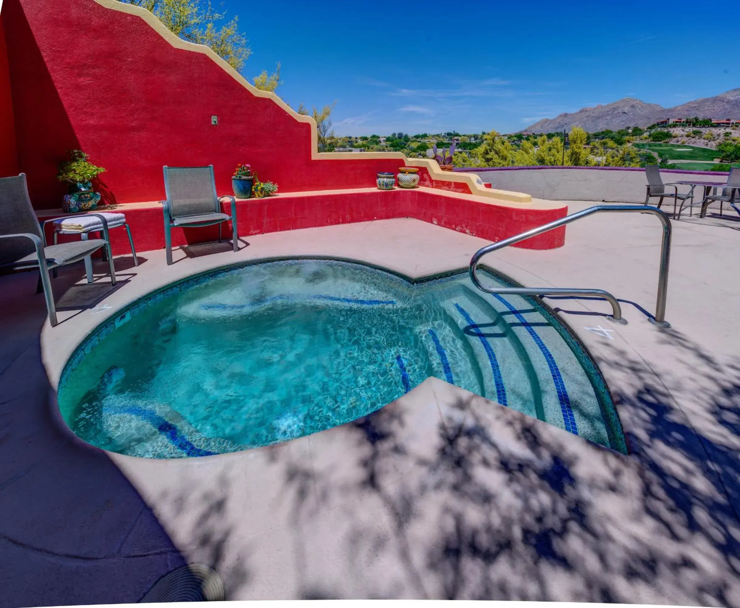 Pool view in Hacienda del Sol Guest Ranch Resort Pool view in Hacienda del Sol Guest Ranch Resort