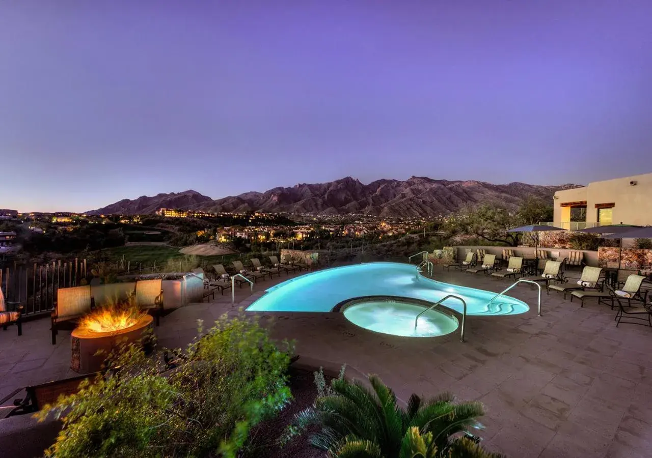 Pool view in Hacienda del Sol Guest Ranch Resort Pool view in Hacienda del Sol Guest Ranch Resort