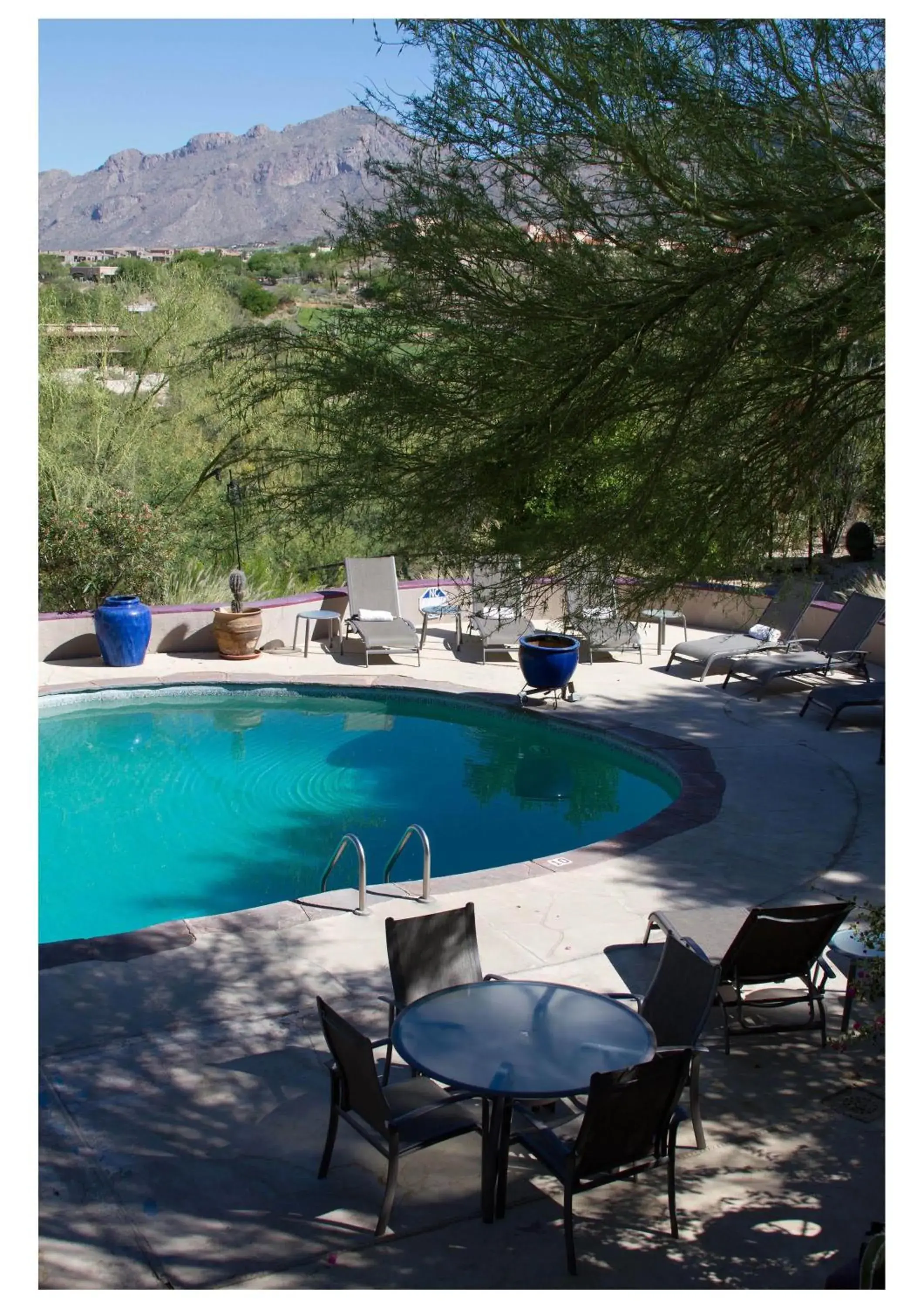 Pool view in Hacienda del Sol Guest Ranch Resort Pool view in Hacienda del Sol Guest Ranch Resort