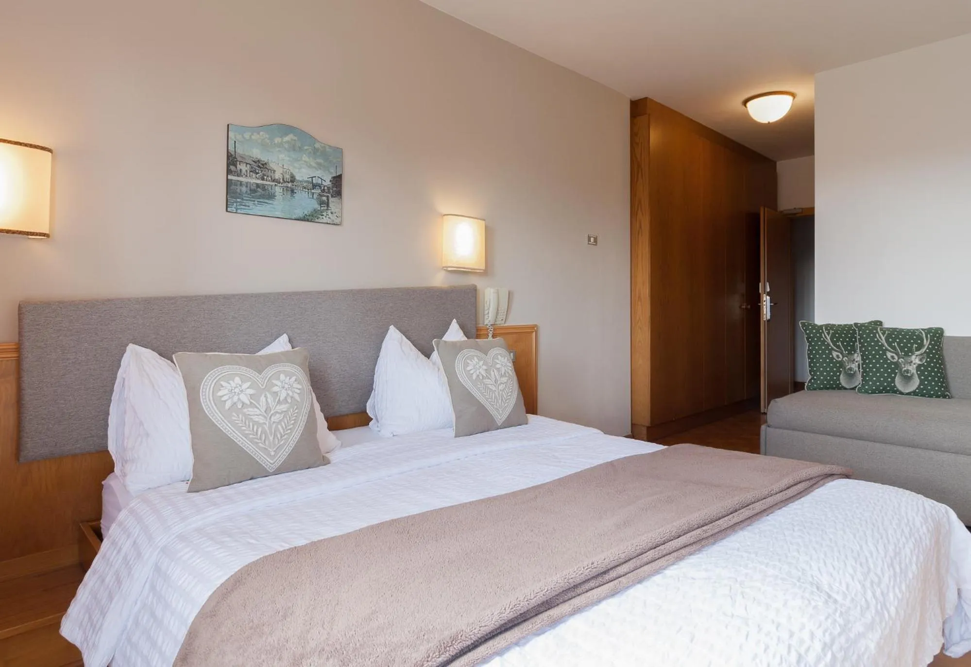 Bed in Hotel Arcobaleno