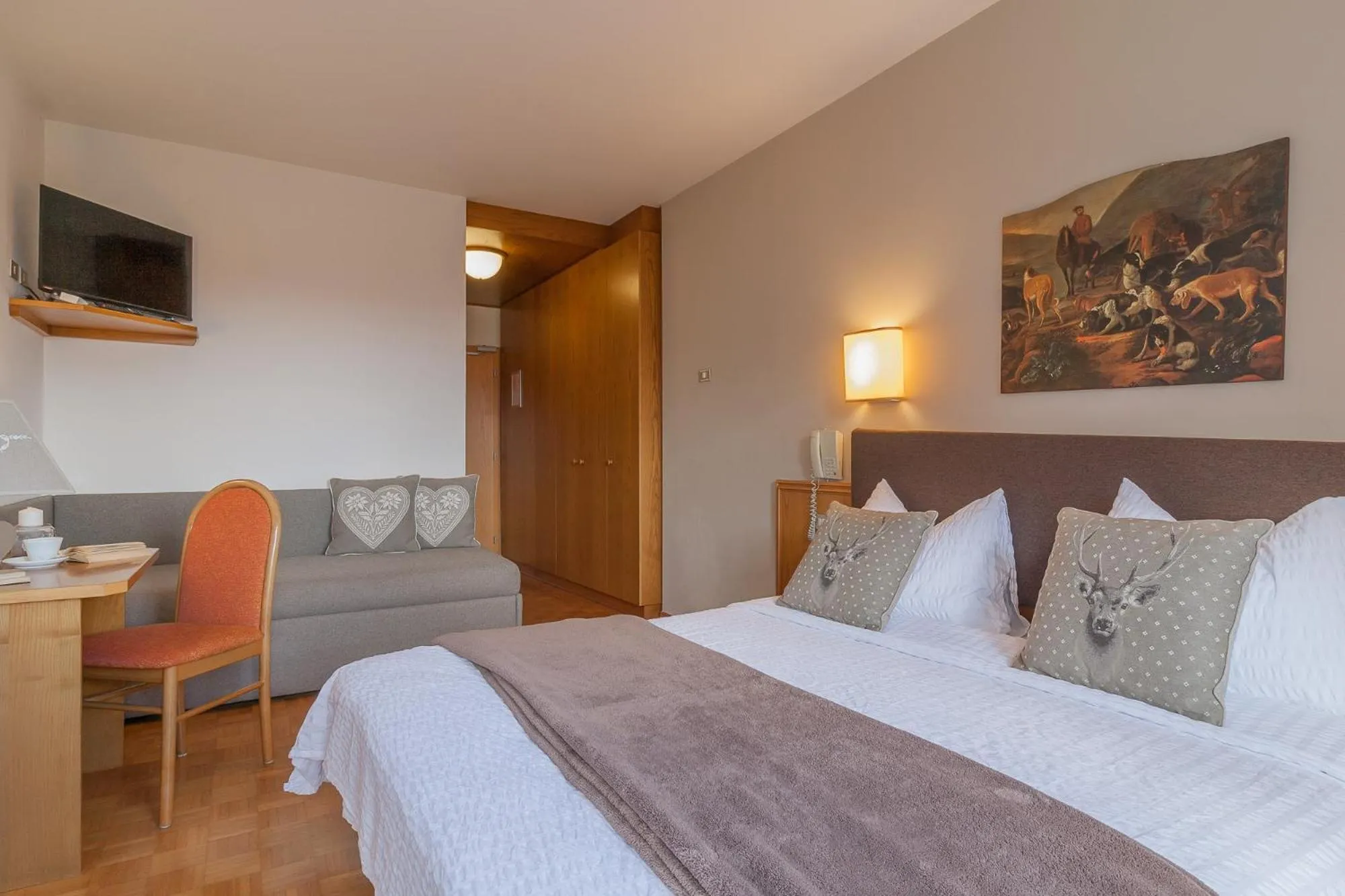 Bed in Hotel Arcobaleno