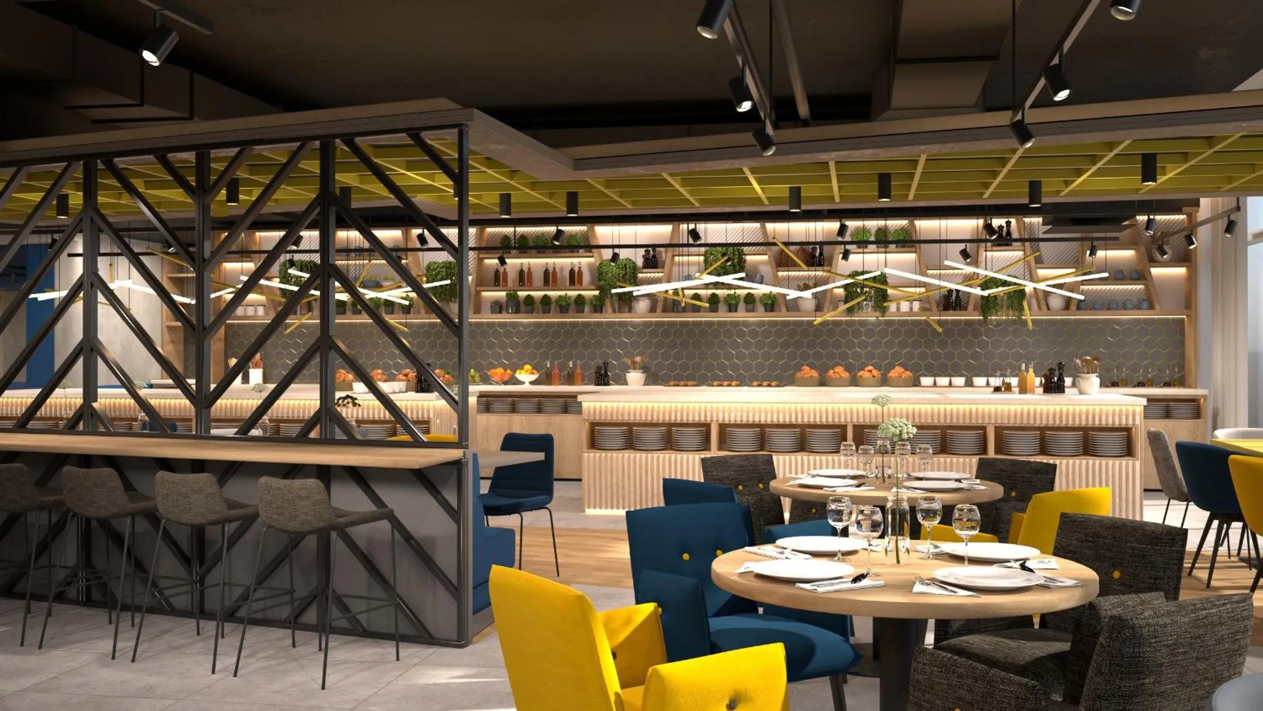 Restaurant/places to eat in H2 Hotel Erfurt