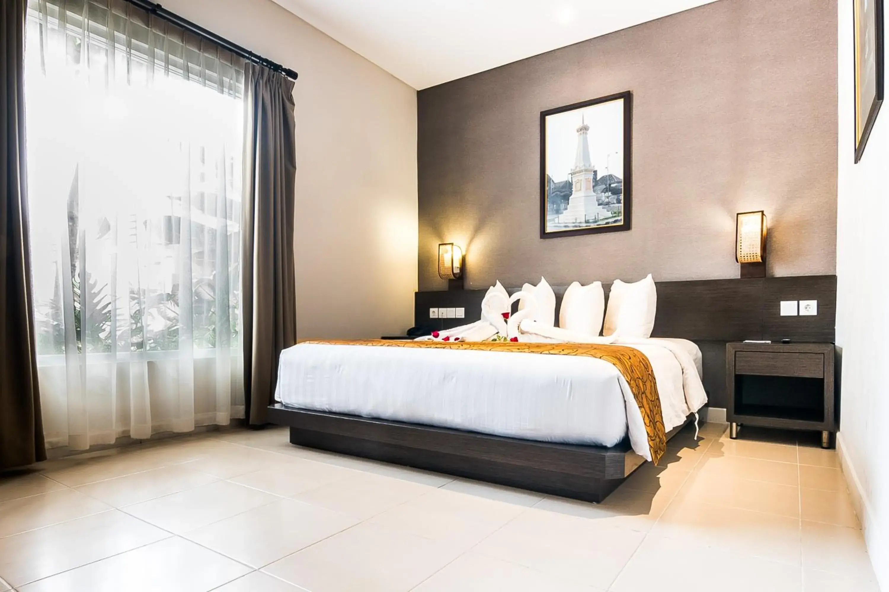 Bed in Tasneem Hotel Malioboro Yogyakarta Bed in Tasneem Hotel Malioboro Yogyakarta