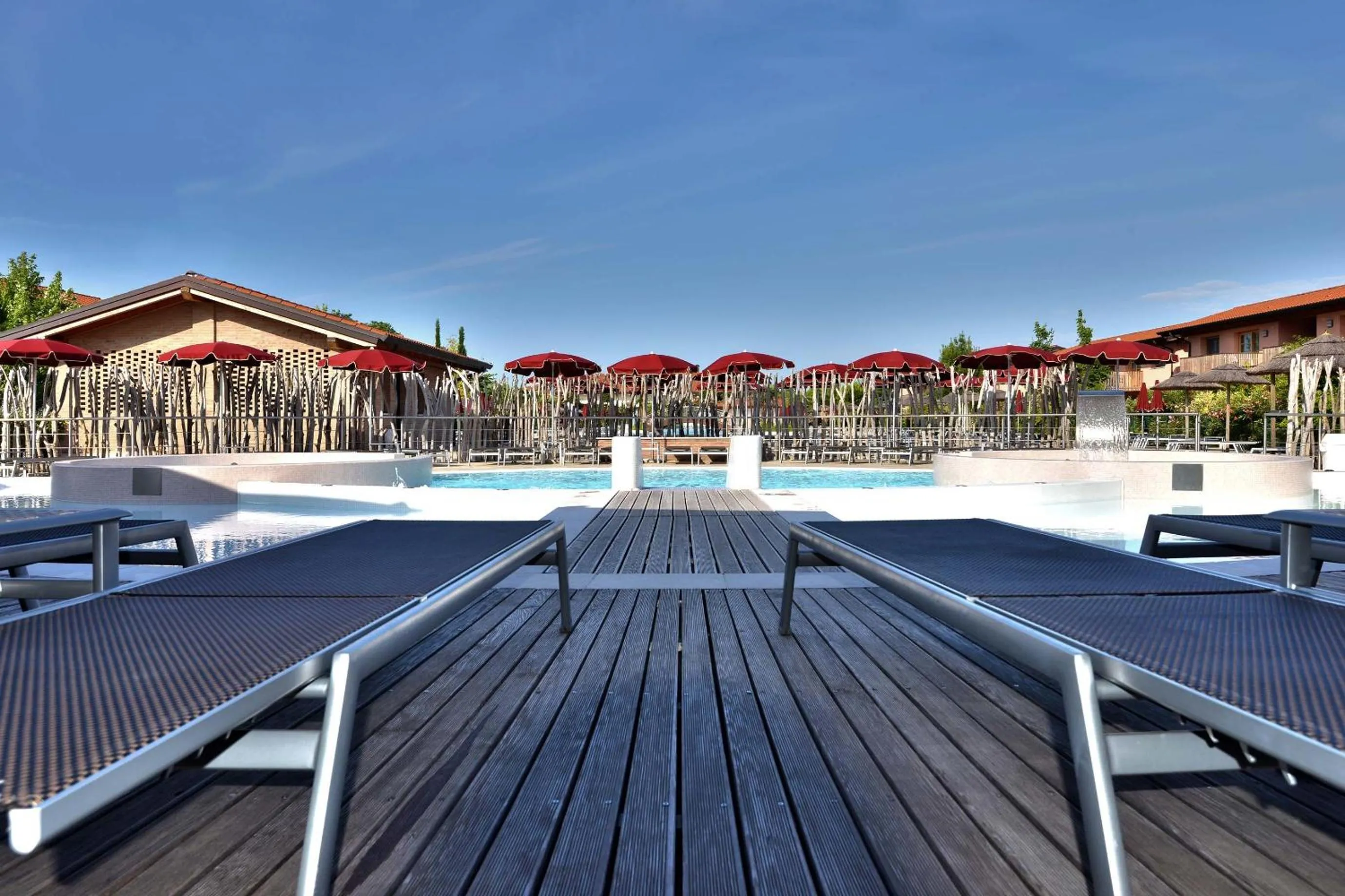 Pool view in Green Village Eco Resort