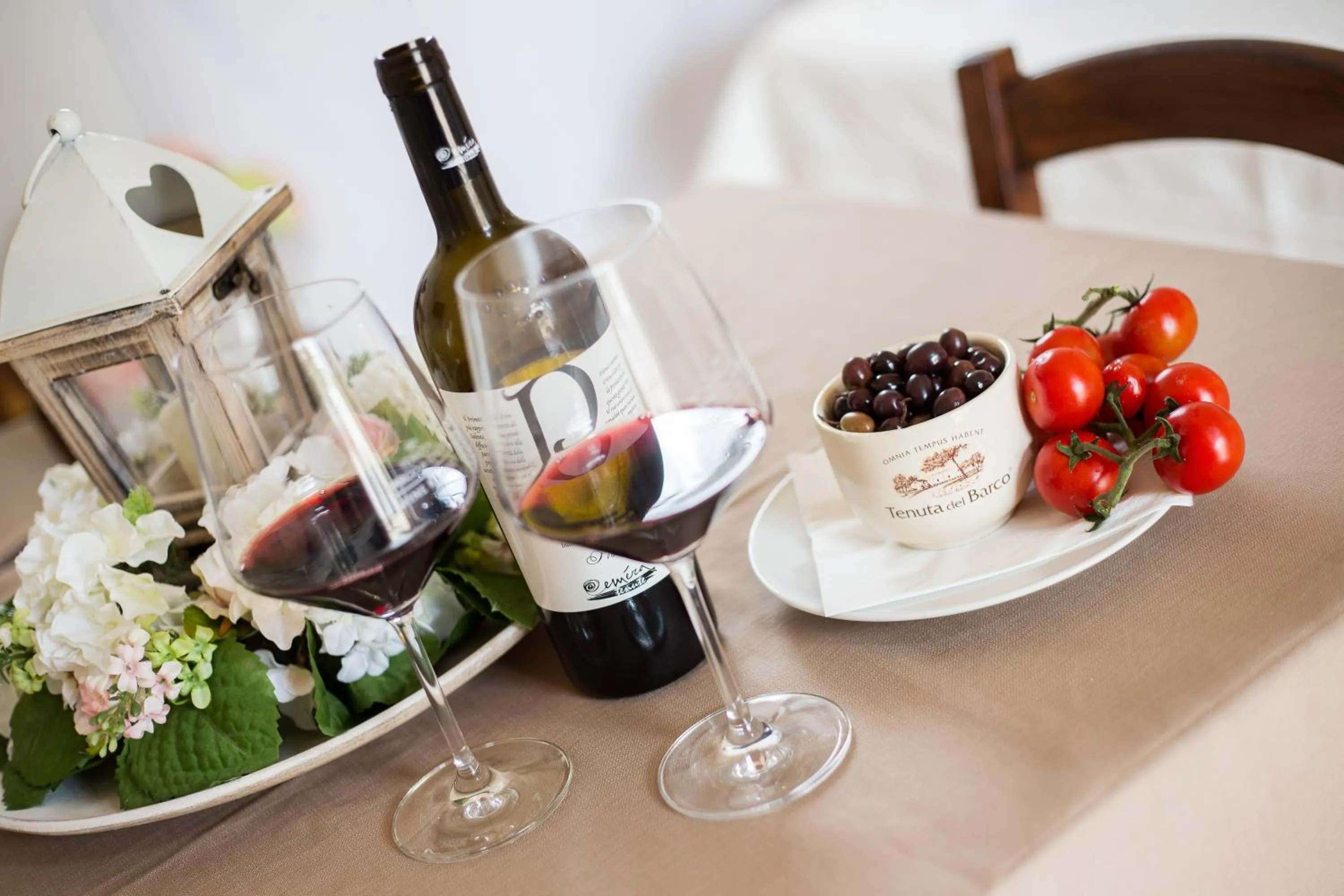 Food and drinks in Tenuta del Barco WineRestaurant and Hospitality