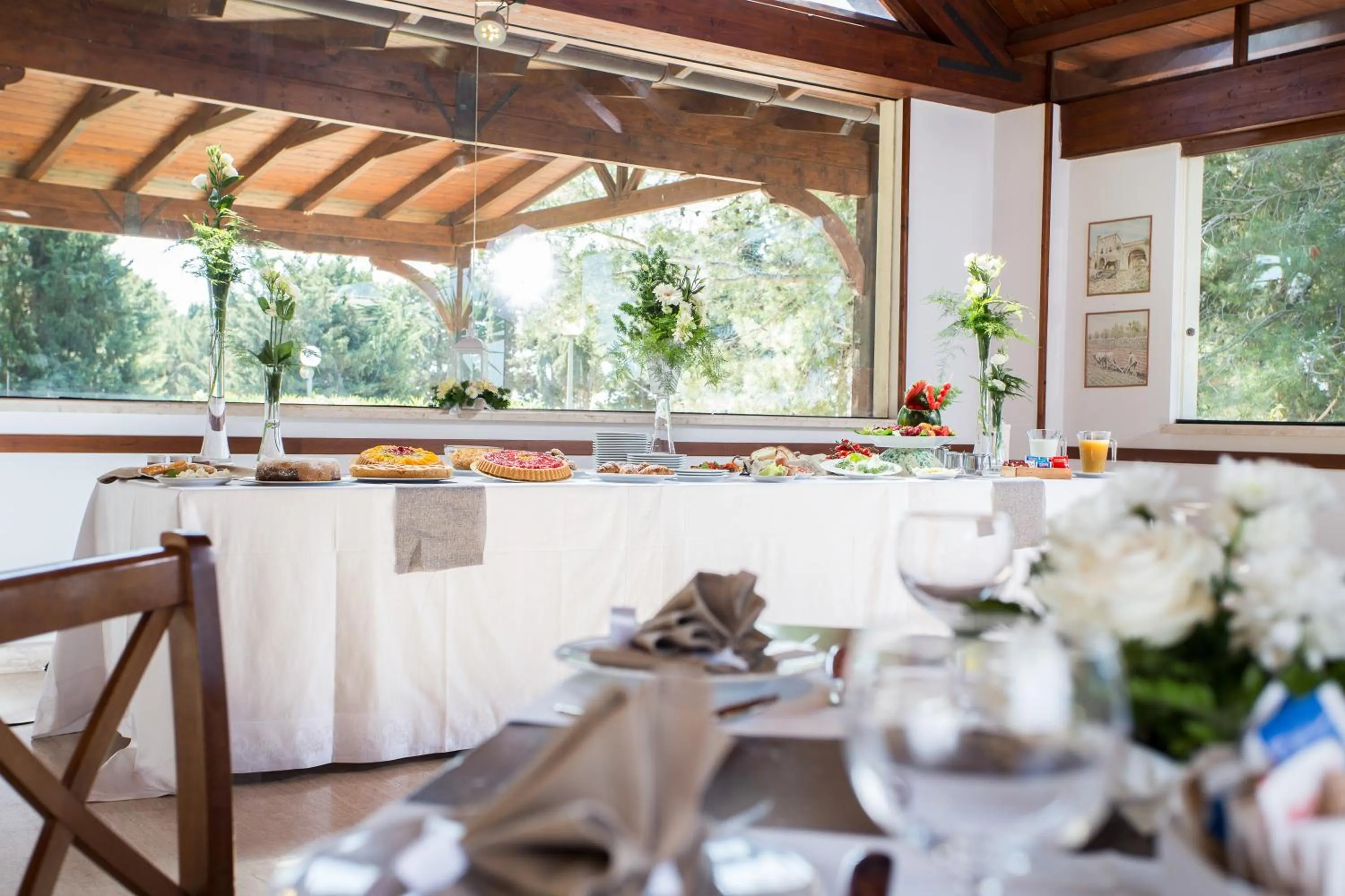 Buffet breakfast in Tenuta del Barco WineRestaurant and Hospitality