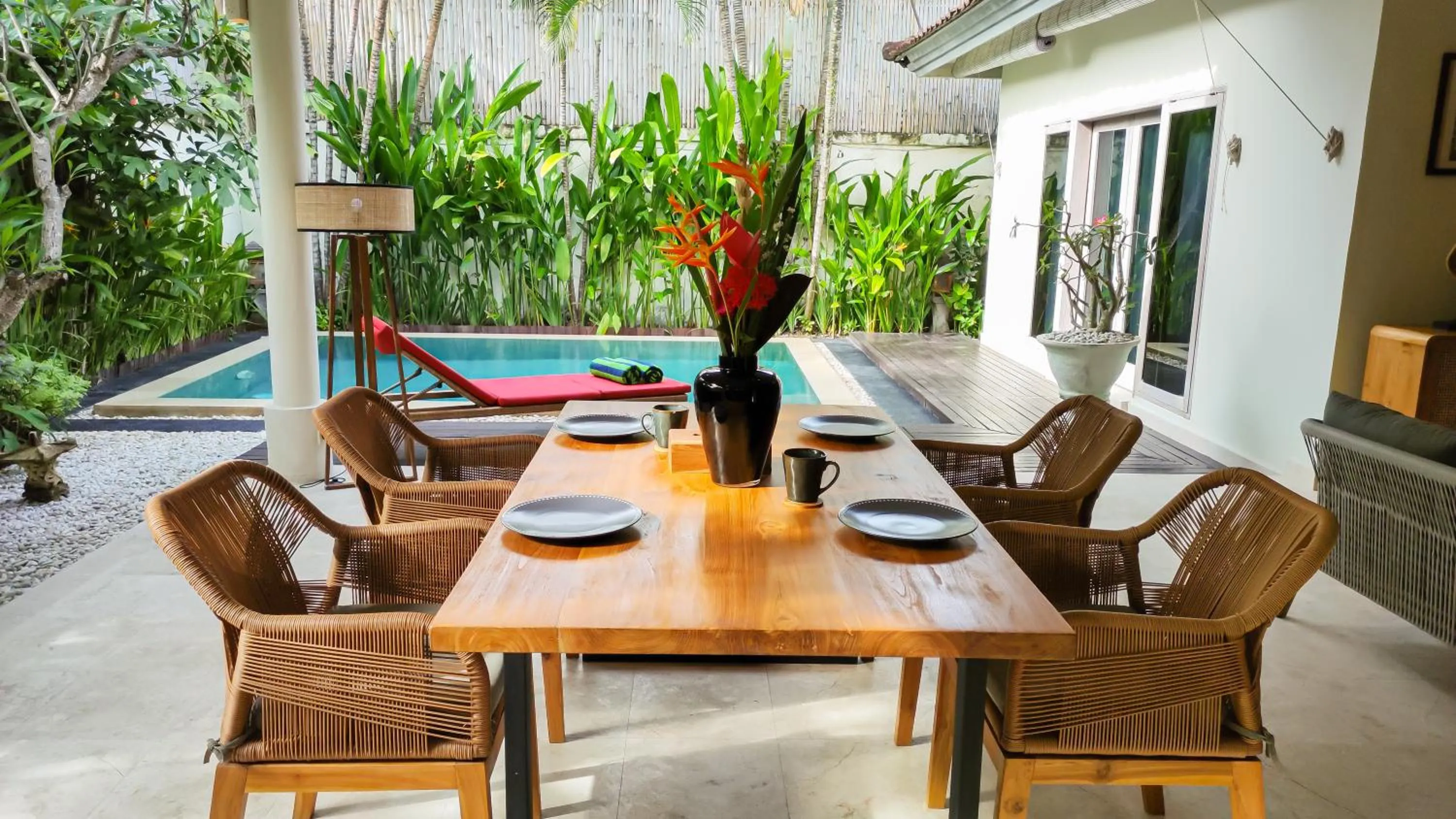 Living room in Seminyak Square Hotel And Villas