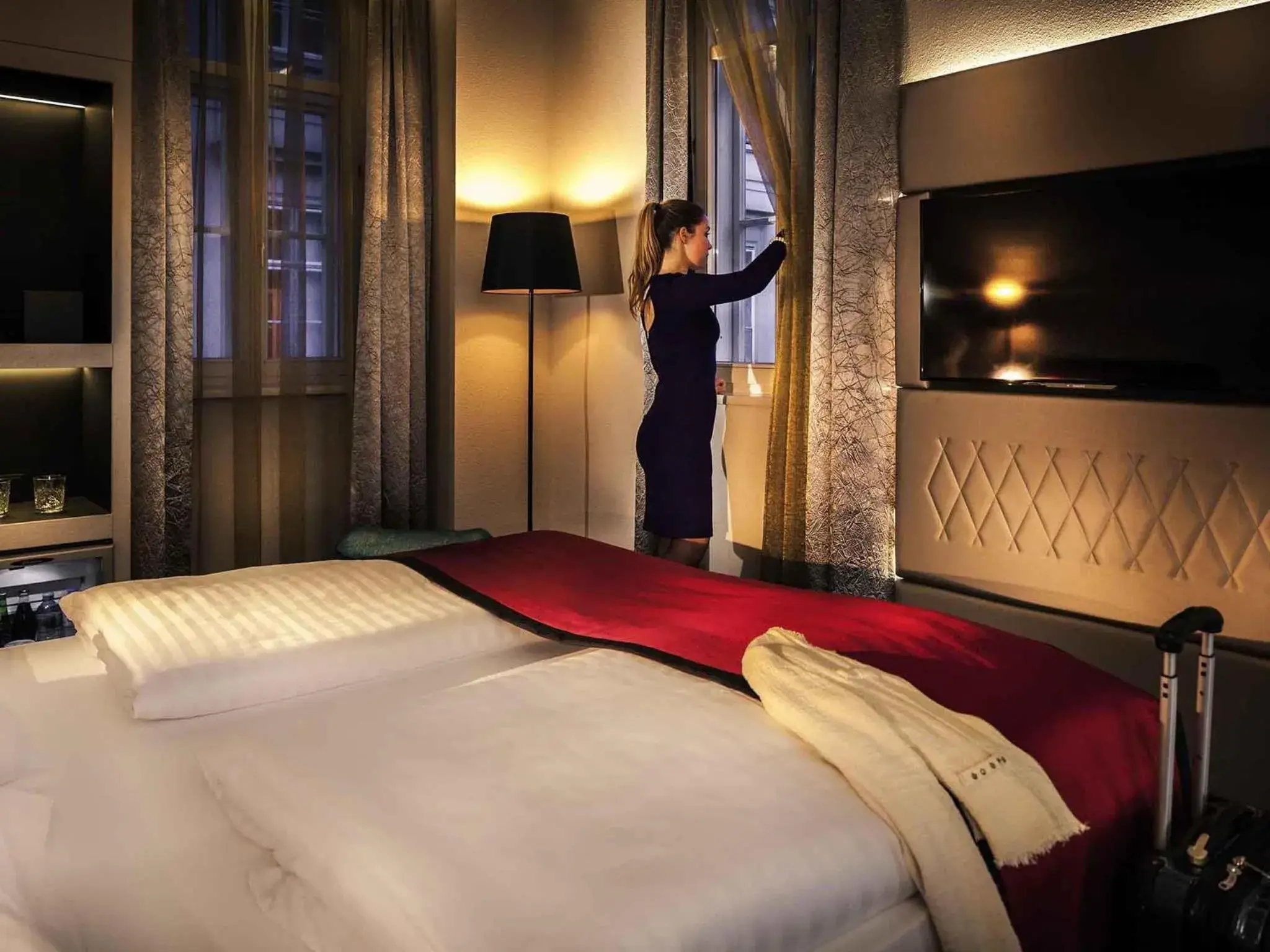 Bedroom, Bed in Mercure Vienna First Bedroom, Bed in Mercure Vienna First