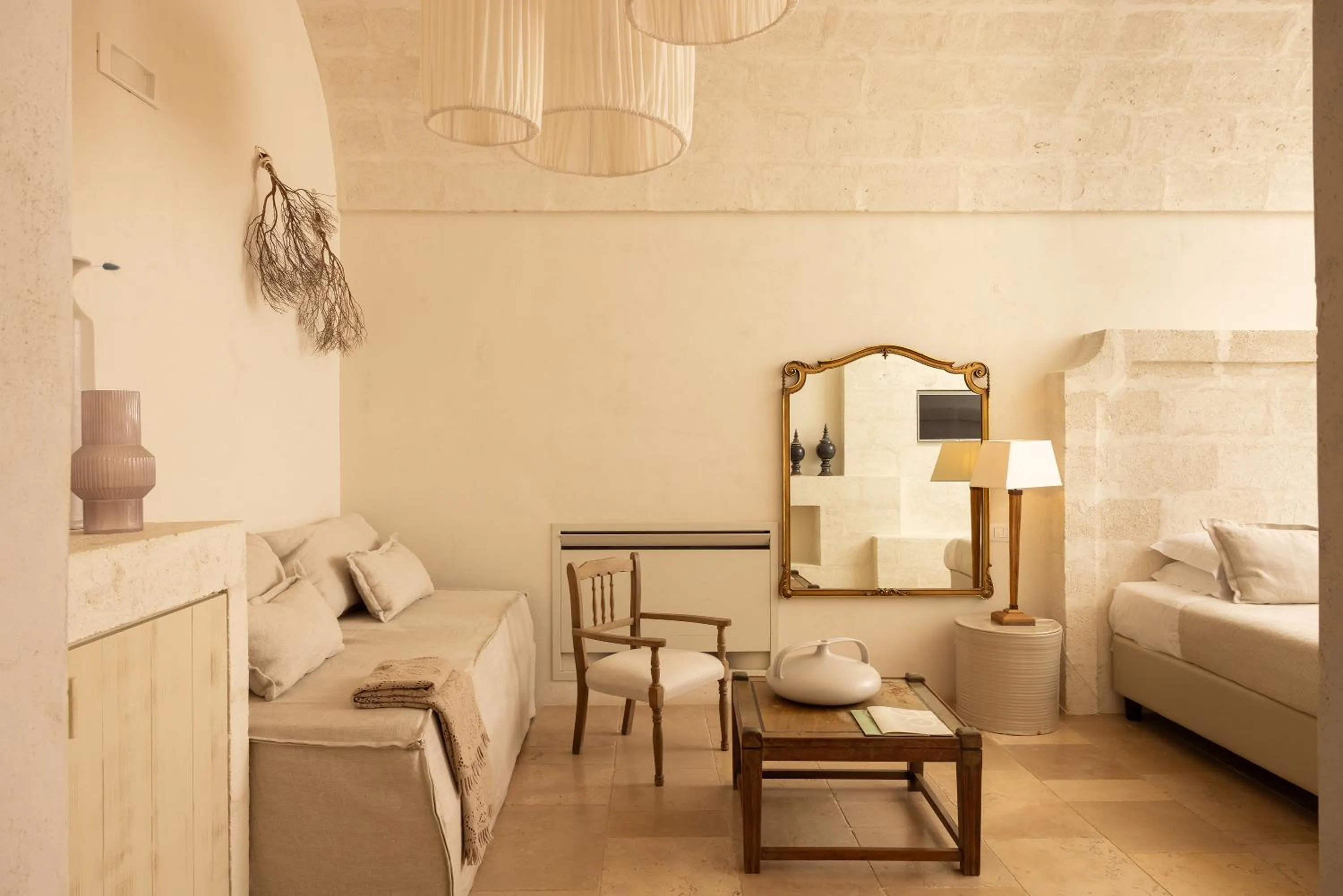 Living room, Bed in Masseria San Francesco