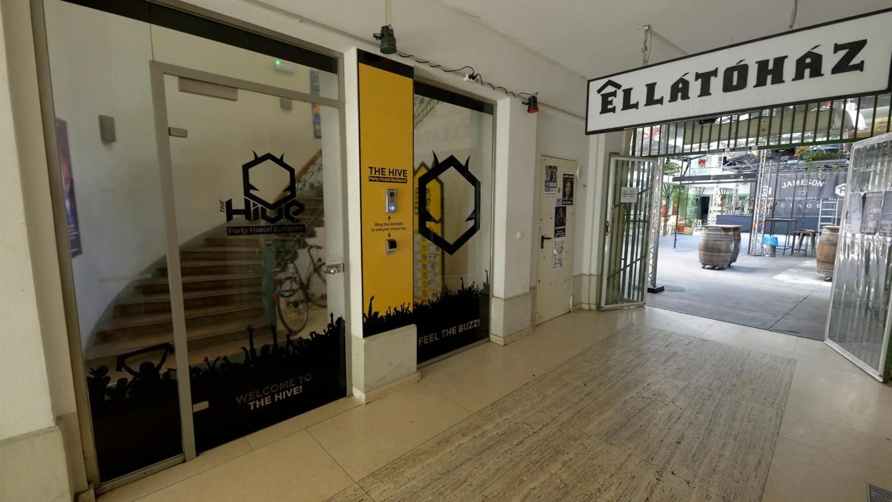 Facade/entrance in The Hive Party Hostel Budapest Facade/entrance in The Hive Party Hostel Budapest