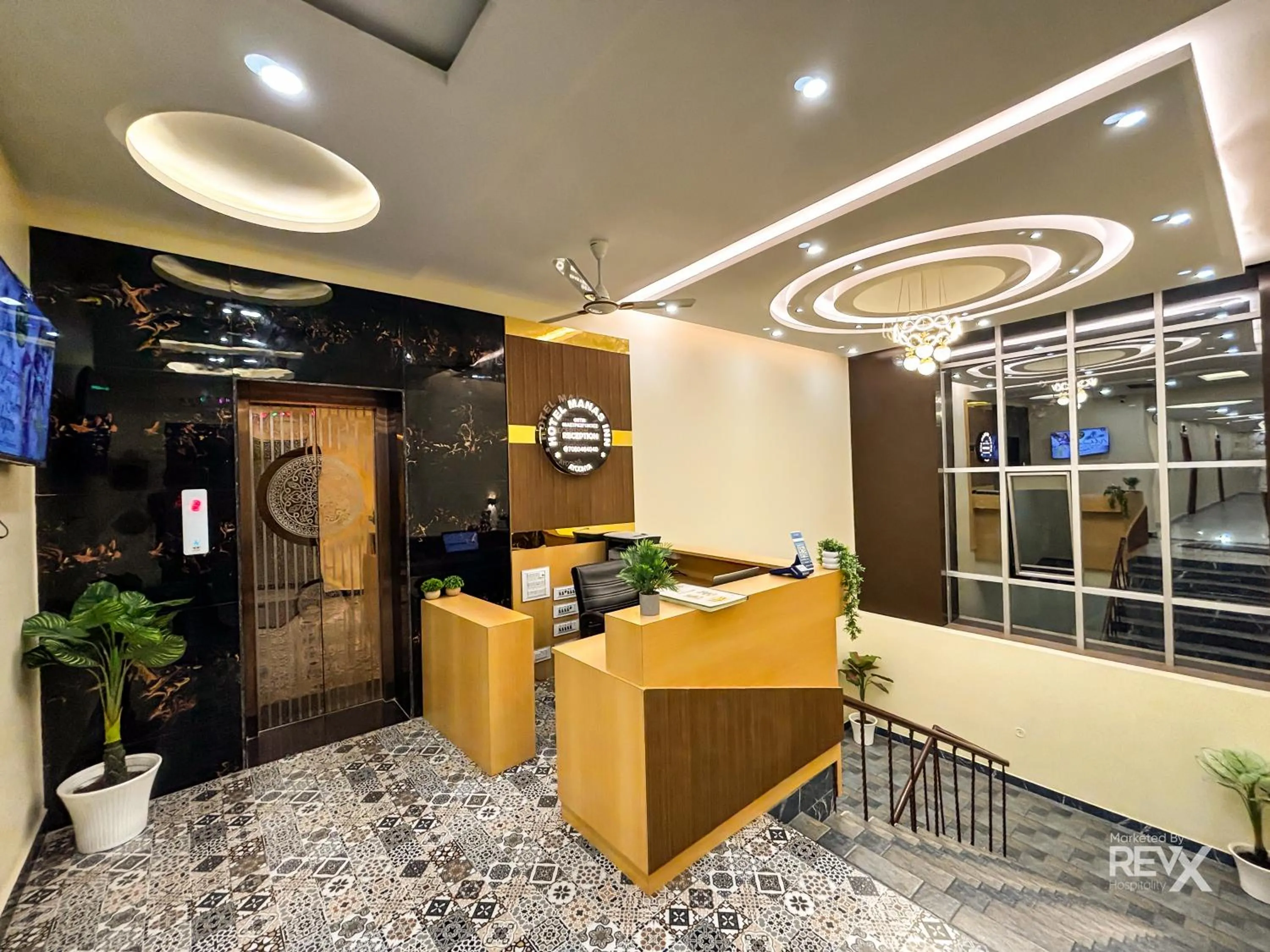 Lobby or reception in Hotel Manas Inn