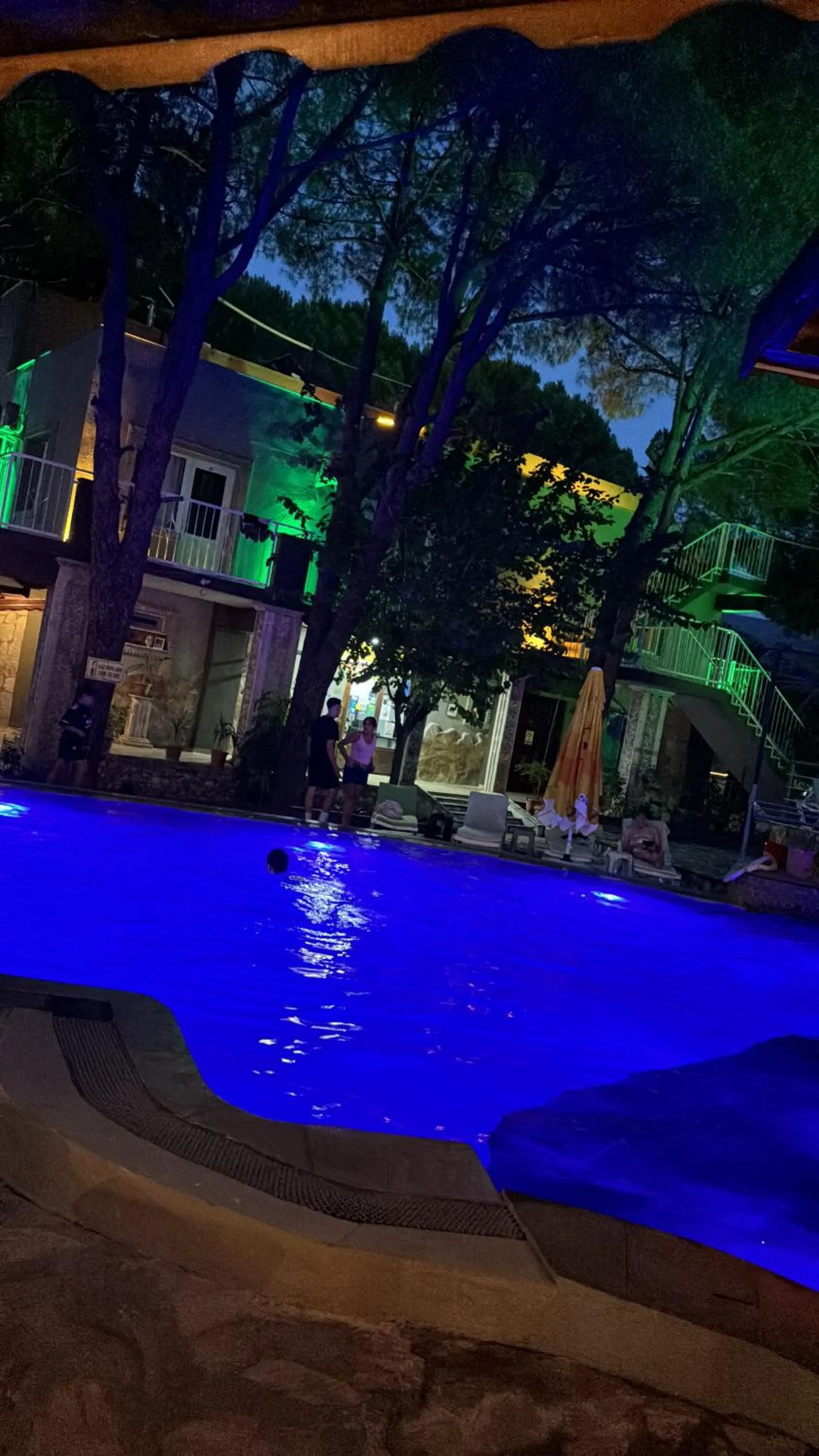 Pool view in Atillas Getaway