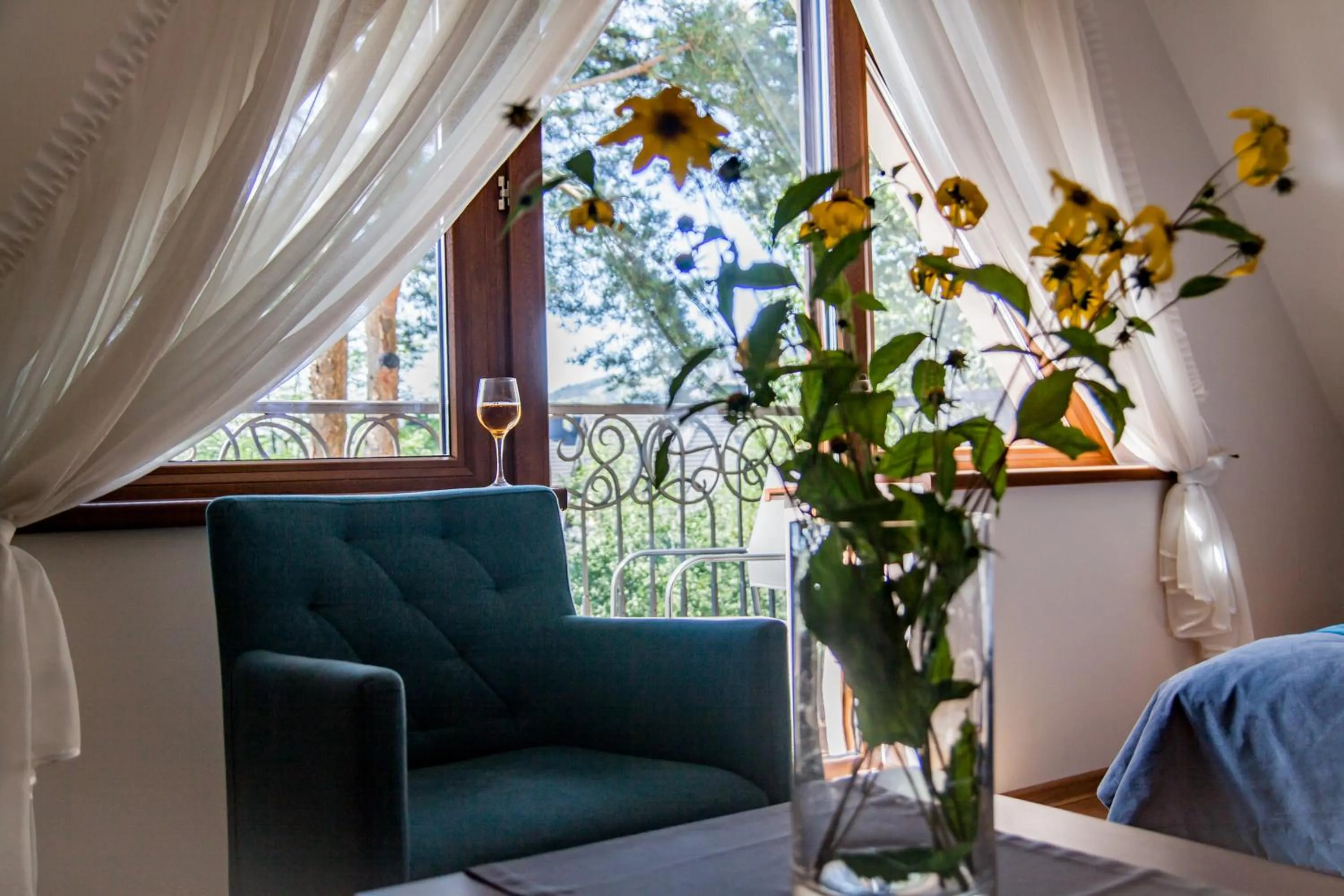 Balcony/Terrace, Bed in Wilcznik 10