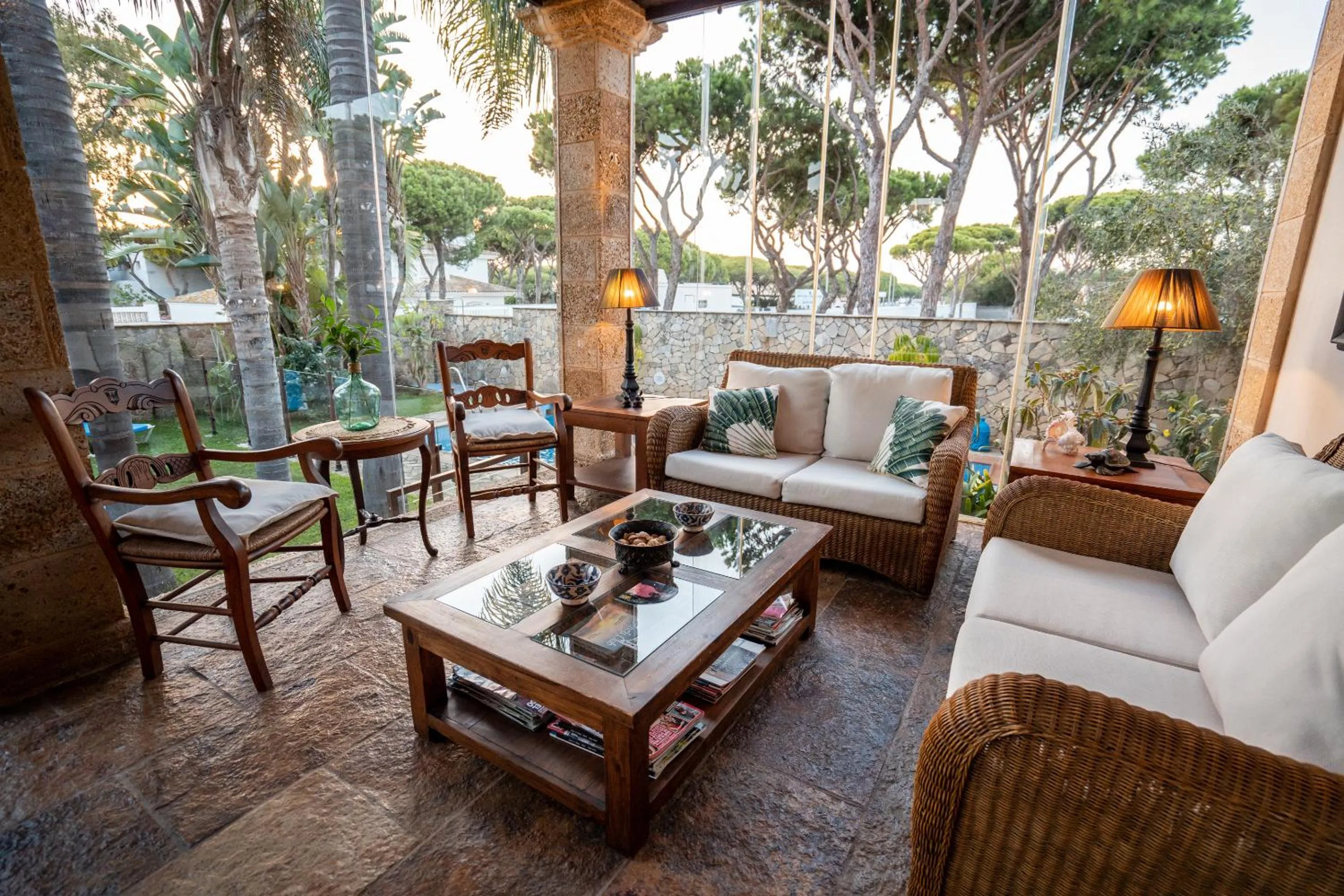 Living room in Hotel Azalea Playa