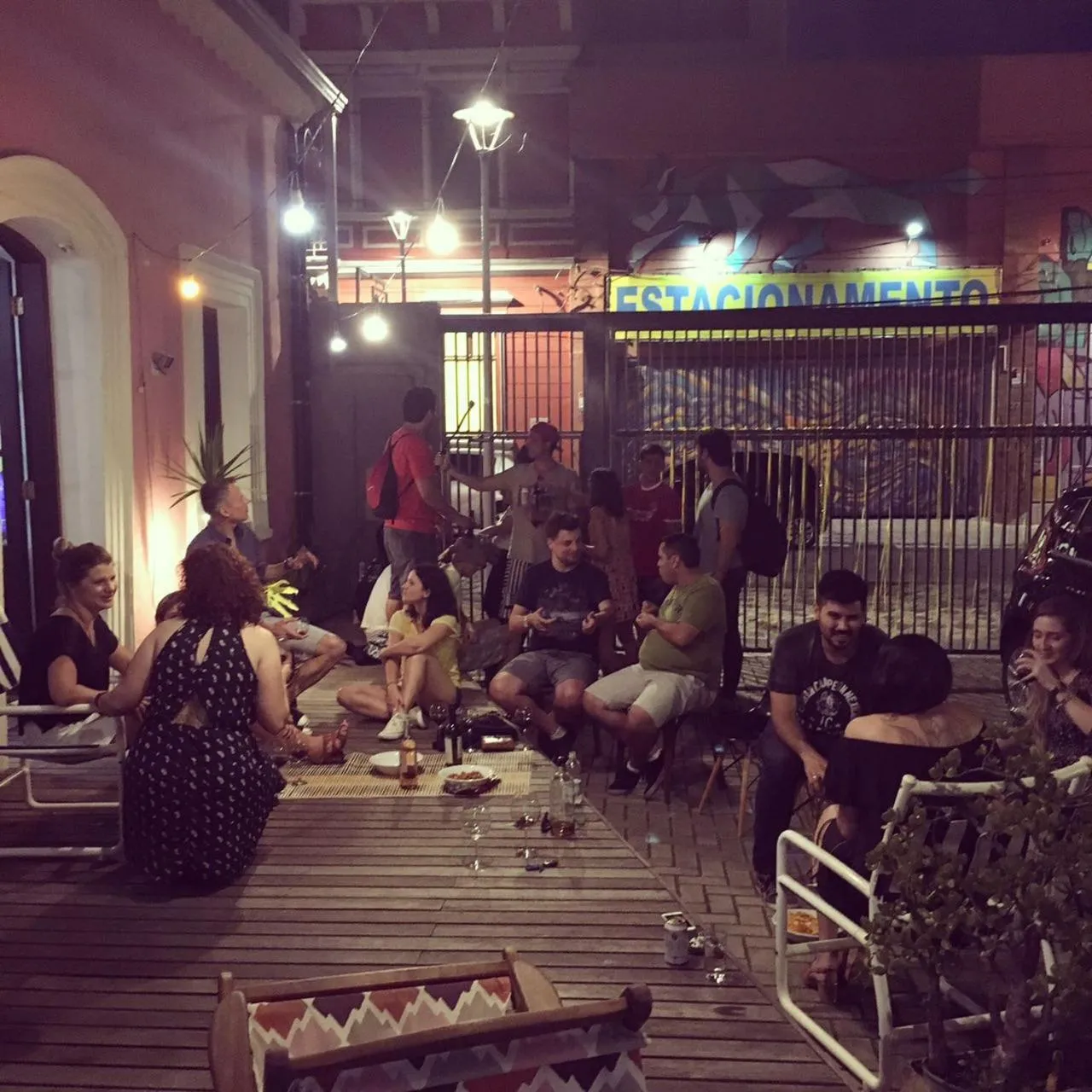 Evening entertainment in Hostel Matilda